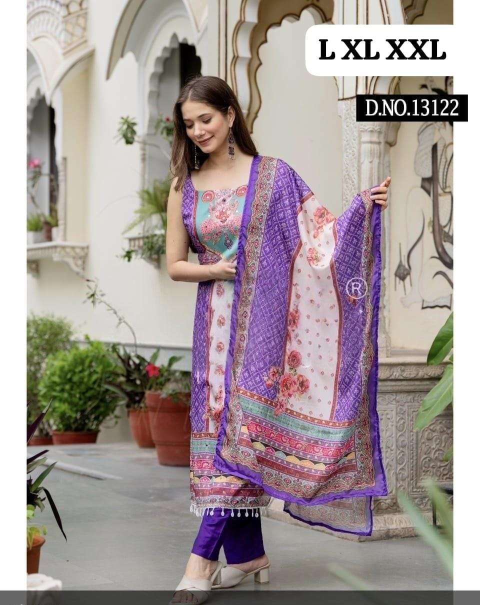 JYOTI VOL-404 BY ASLIWHOLESALE CHANDERI SILK PRINTED DRESSES-00233