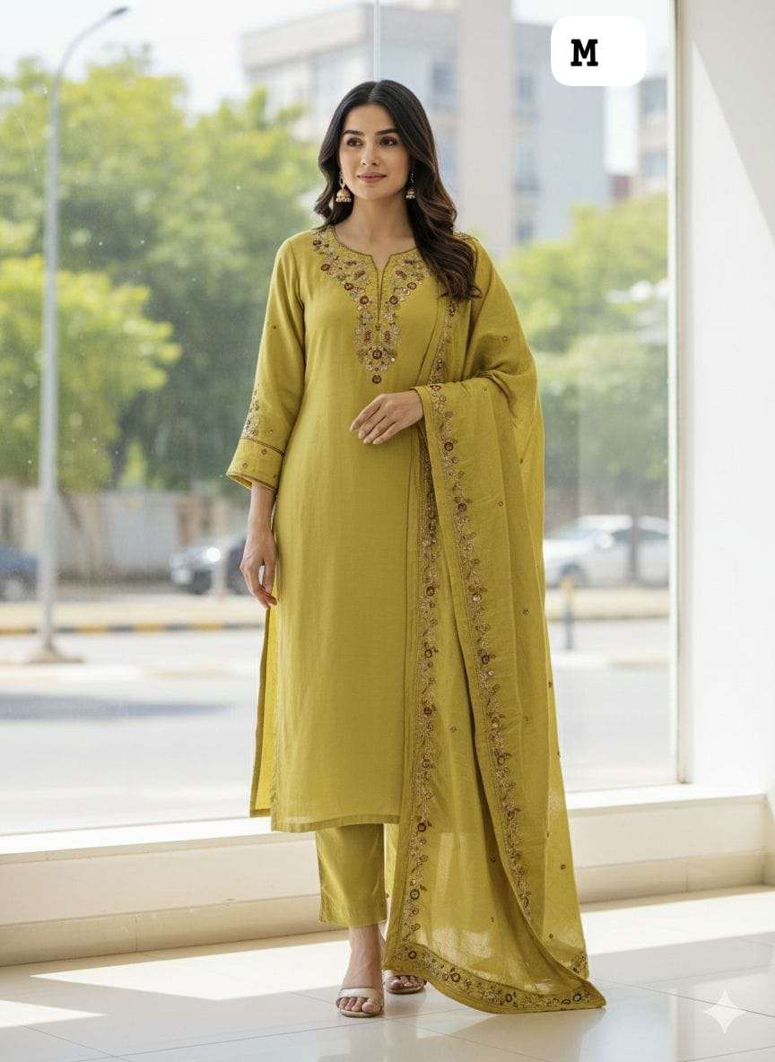 JYOTI VOL-407 BY ASLIWHOLESALE HEAVY VISCOSE EMBROIDERY SUITS - 00233