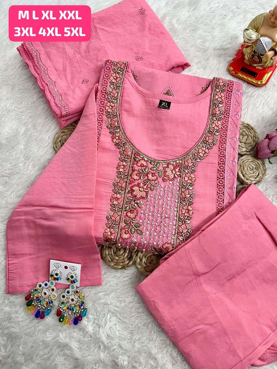 JYOTI VOL-413 BY ASLIWHOLESALE HEAVY VISCOSE EMBROIDERY SUITS - 00233