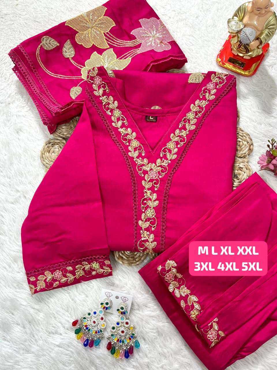 JYOTI VOL-418 BY ASLIWHOLESALE ROMAN SILK EMBROIDERY DRESSES-00233