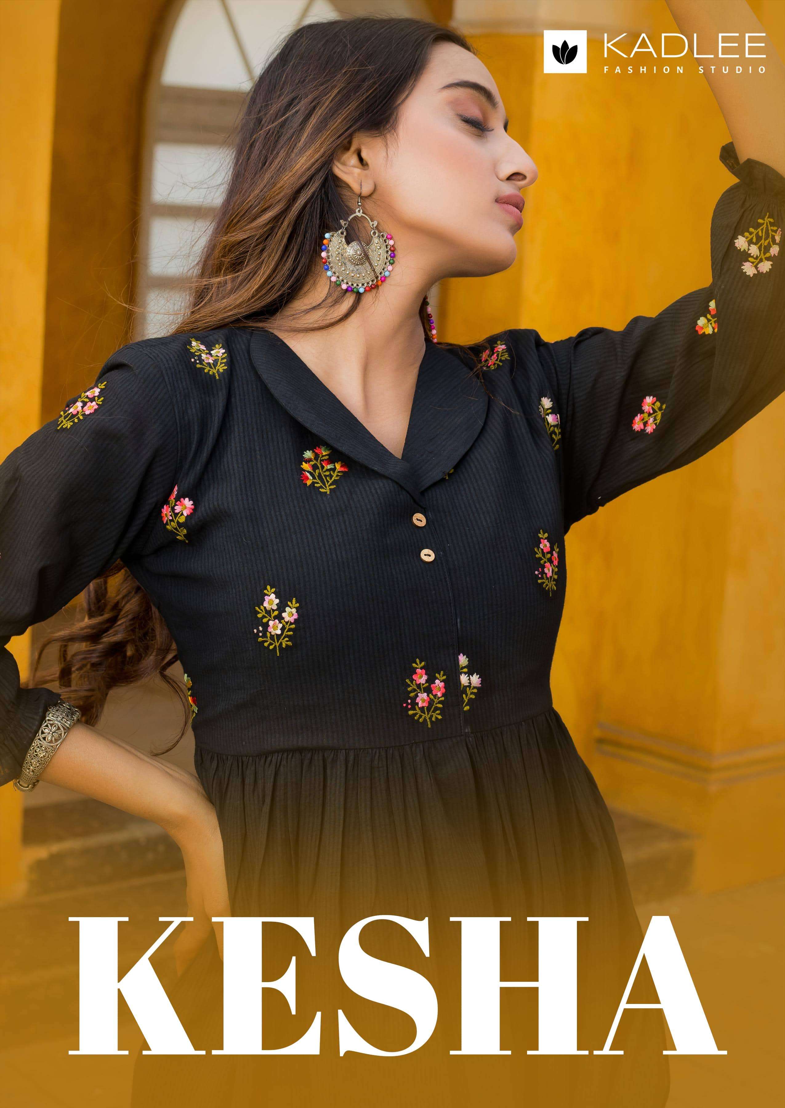 KADLEE KESHA 4001 TO 4004 SERIES COTTON HANDWORK CASUALS-00014