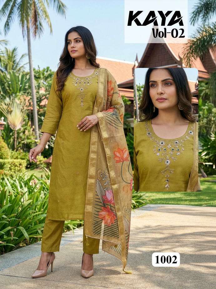 KAYA VOL 1 BY ASLIWHOLESALE ROMAN SILK PUNJABI SUIT WITH DUPTTA-00320