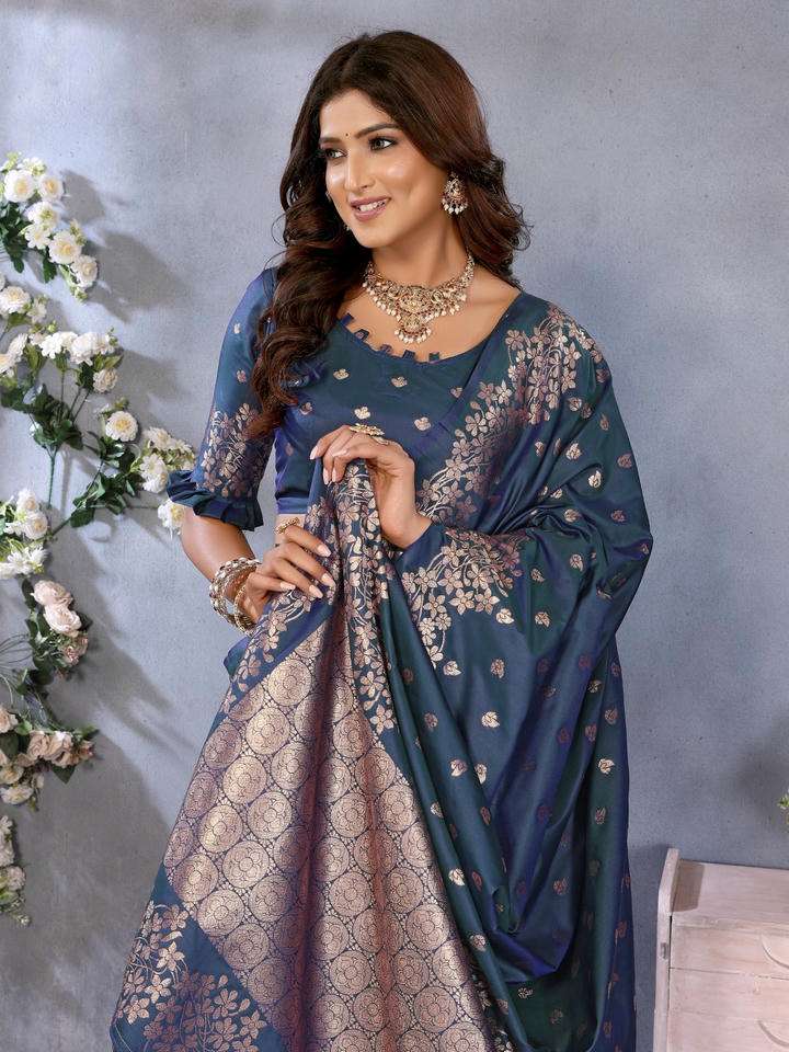 KESAR VOL-2 BY ASLIWHOLESALE BANARASI SILK PRINTED SAREES-00125