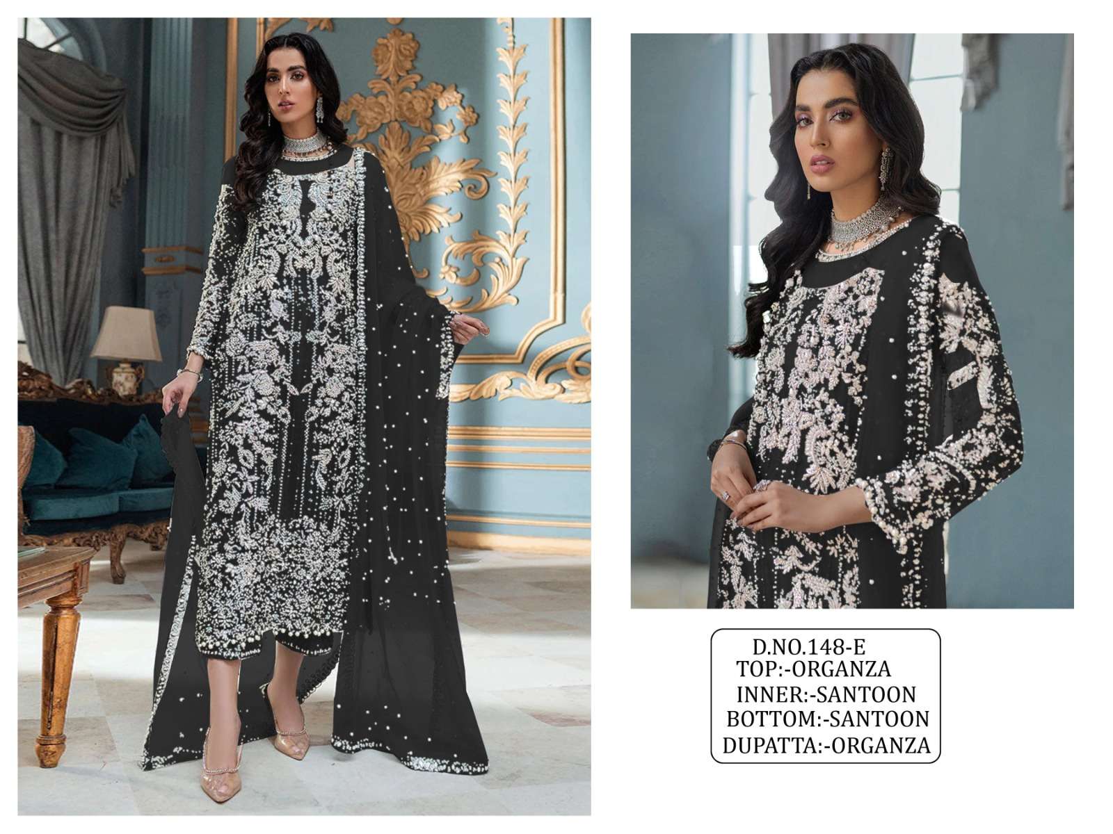 KF-148 BY ASLIWHOLESALE ORGANZA EMBROIDERY DRESSES-00096