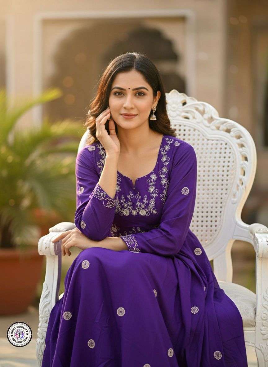 KF-6029 BY ASLIWHOLESALE RAYON EMBROIDERY DRESSES - 00096