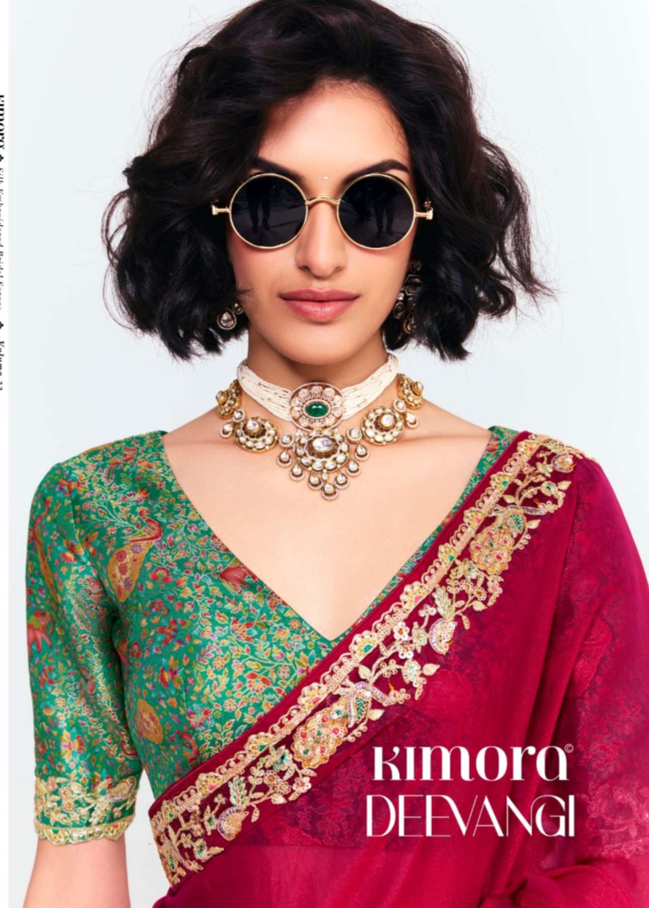 KIMOR DEEVANGI VOL-33 2291 TO 2301 SERIES FANCY EMBROIDERY SAREES-00137