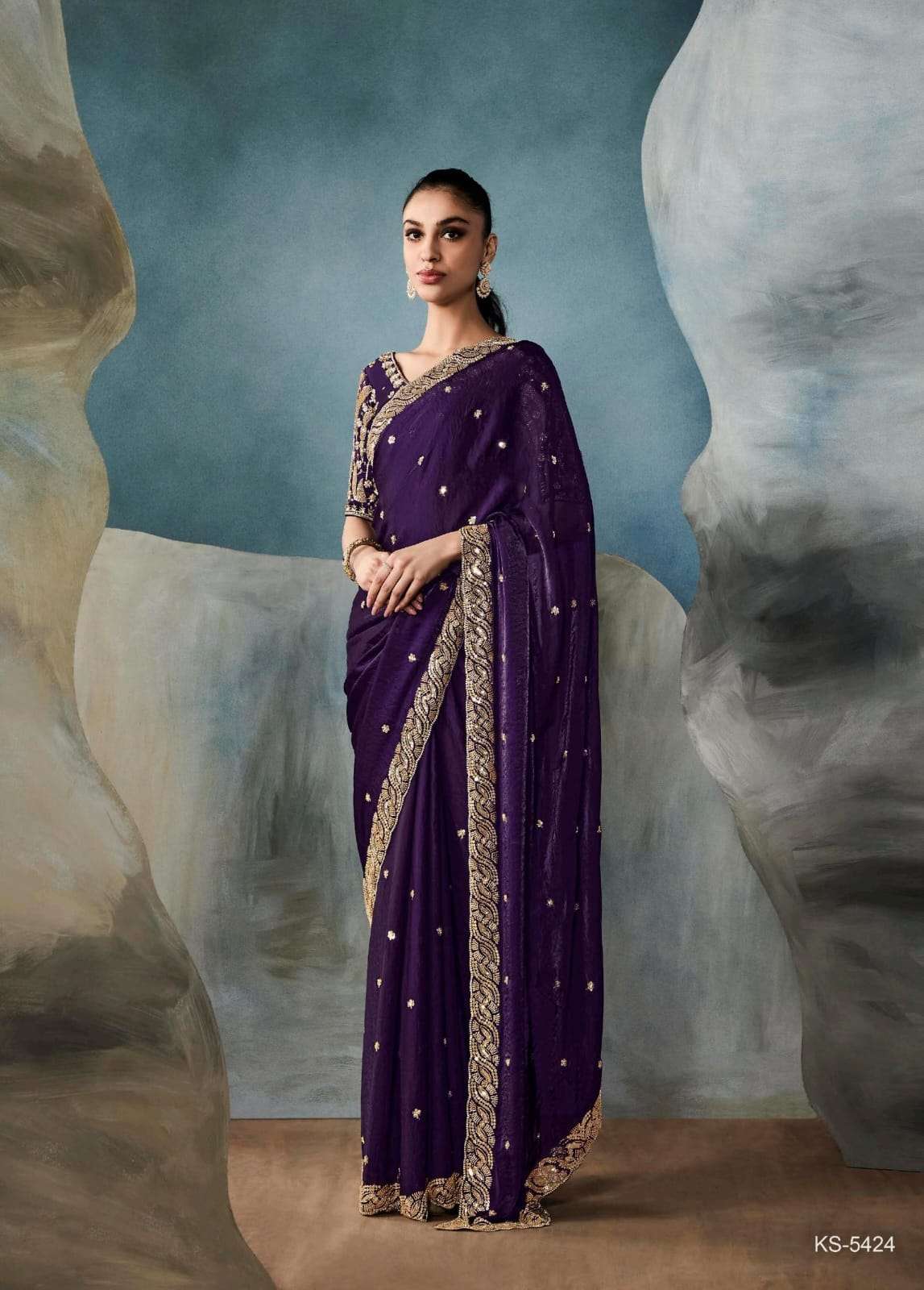KIMOR ICONIC FANCY EMBROIDERY SAREES-00004