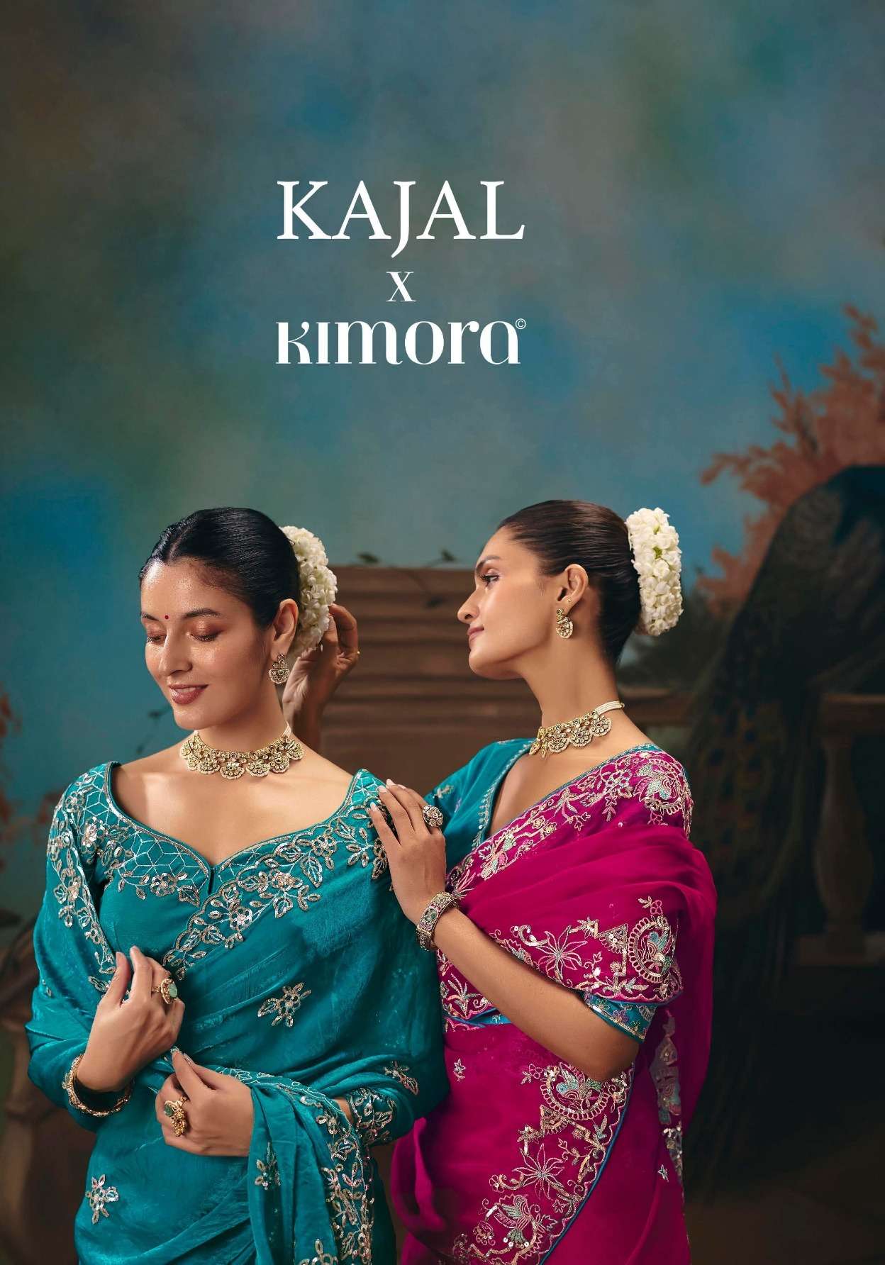 KIMOR KAJAL VOL-18 5641 TO 5655 SERIES FANCY EMBROIDERY SAREES-00137
