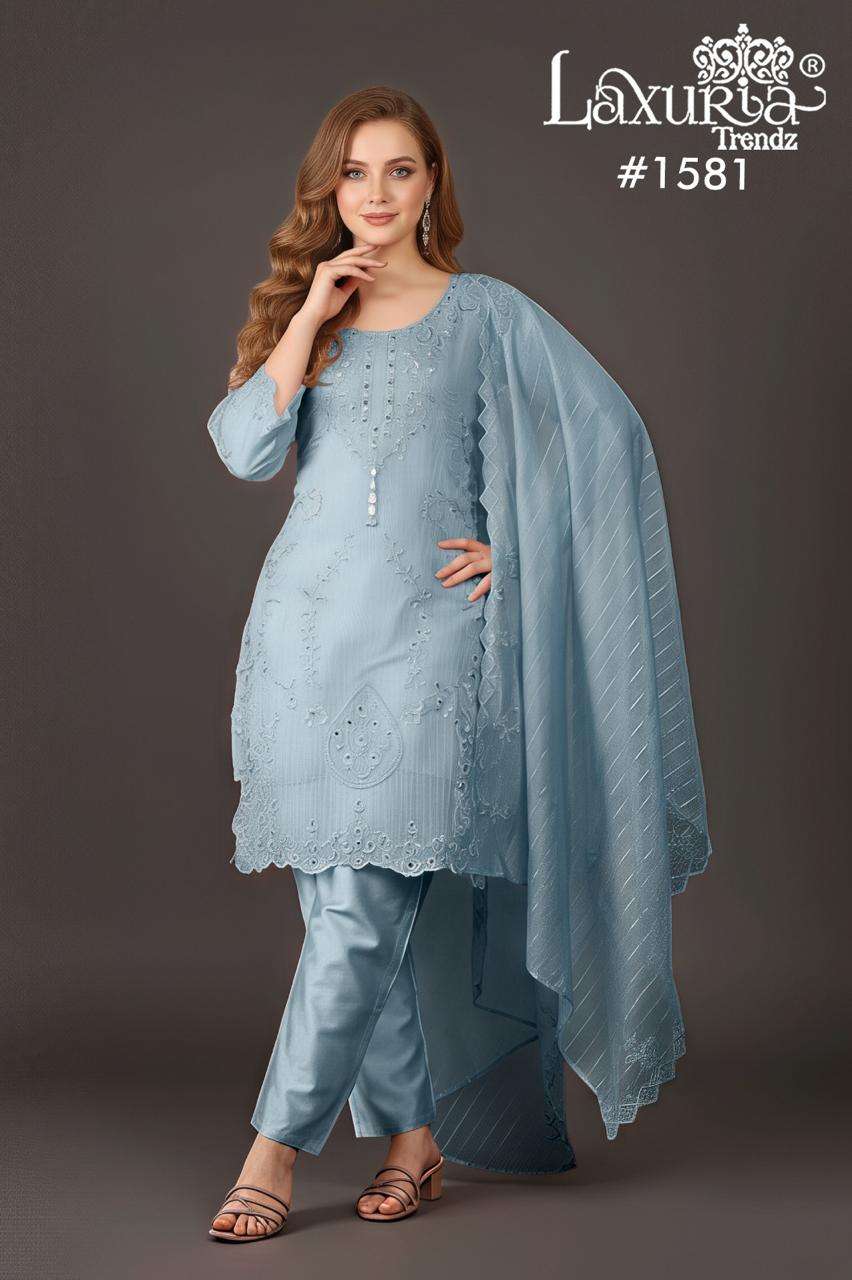 LAXURIA 1581 LINEN EMBROIDERY PAKISATNI DRESSES-00005