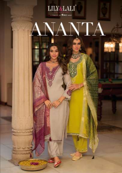 LILY LALI ANANTA 30101 TO 30104 SERIES CHANDERI EMBROIDERY DRESSES-00028