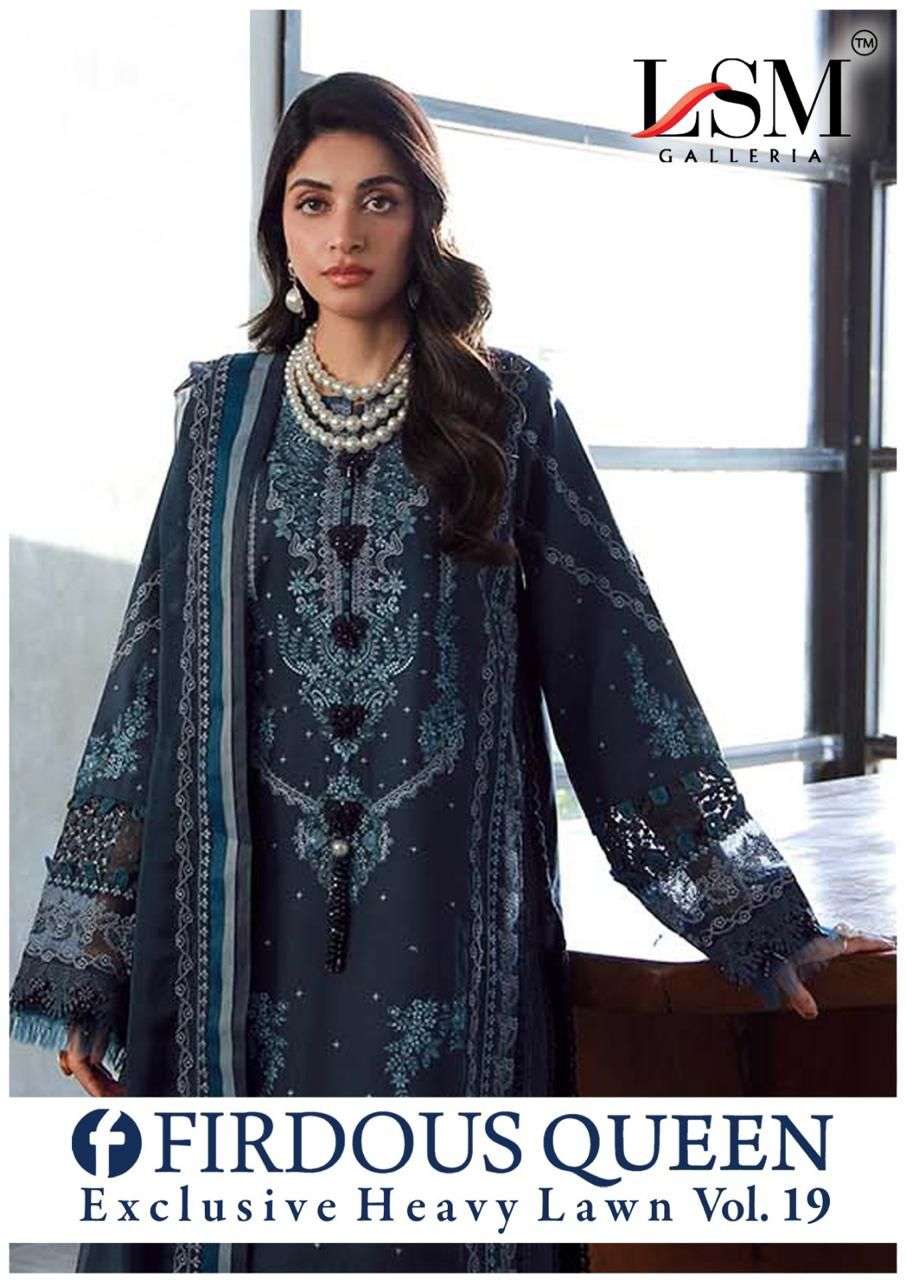 LSM GALLERIA FIRDOUS QUEEN VOL-19 191 TO 196 SERIES COTTON PRINTED DRESSES-00201