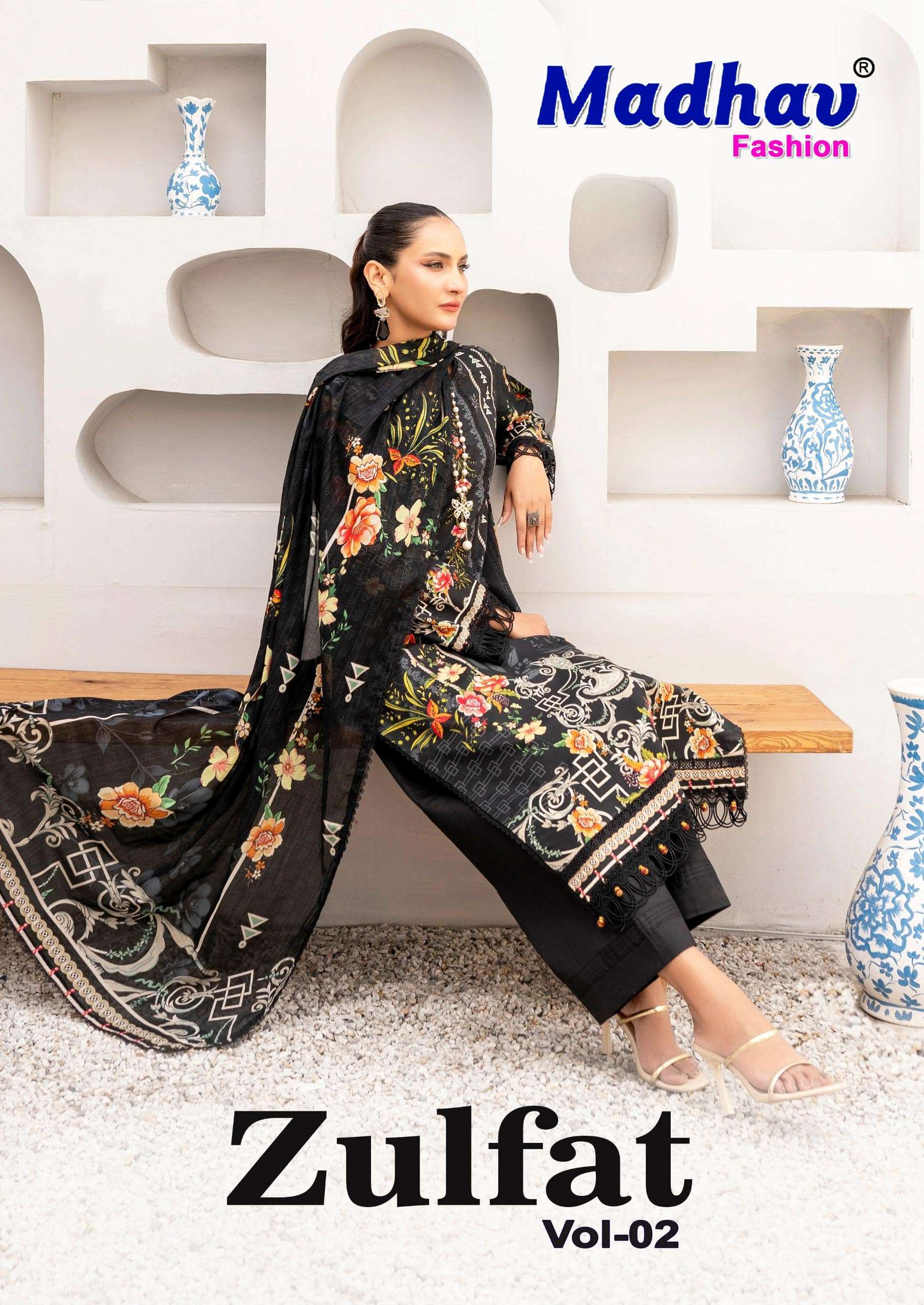 MADHAV FASHION ZULFAT VOL-02 2001 TO 2006 SERIES COTTON PRINTED DRESSES-00062