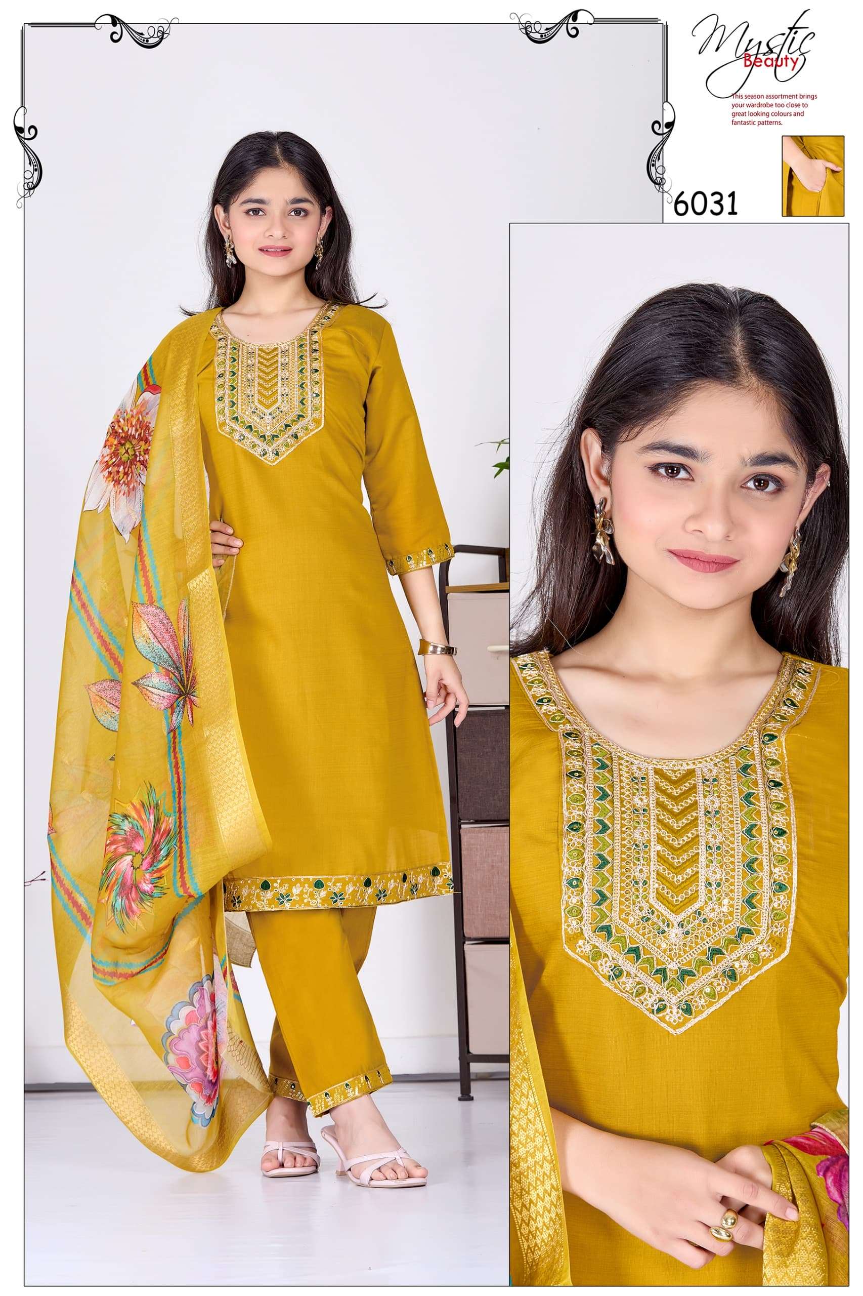 MASTI KIDS VOL-1 BY ASLIWHOLESALE VERTICAN SILK EMBROIDERY KIDS DRESSES-00320