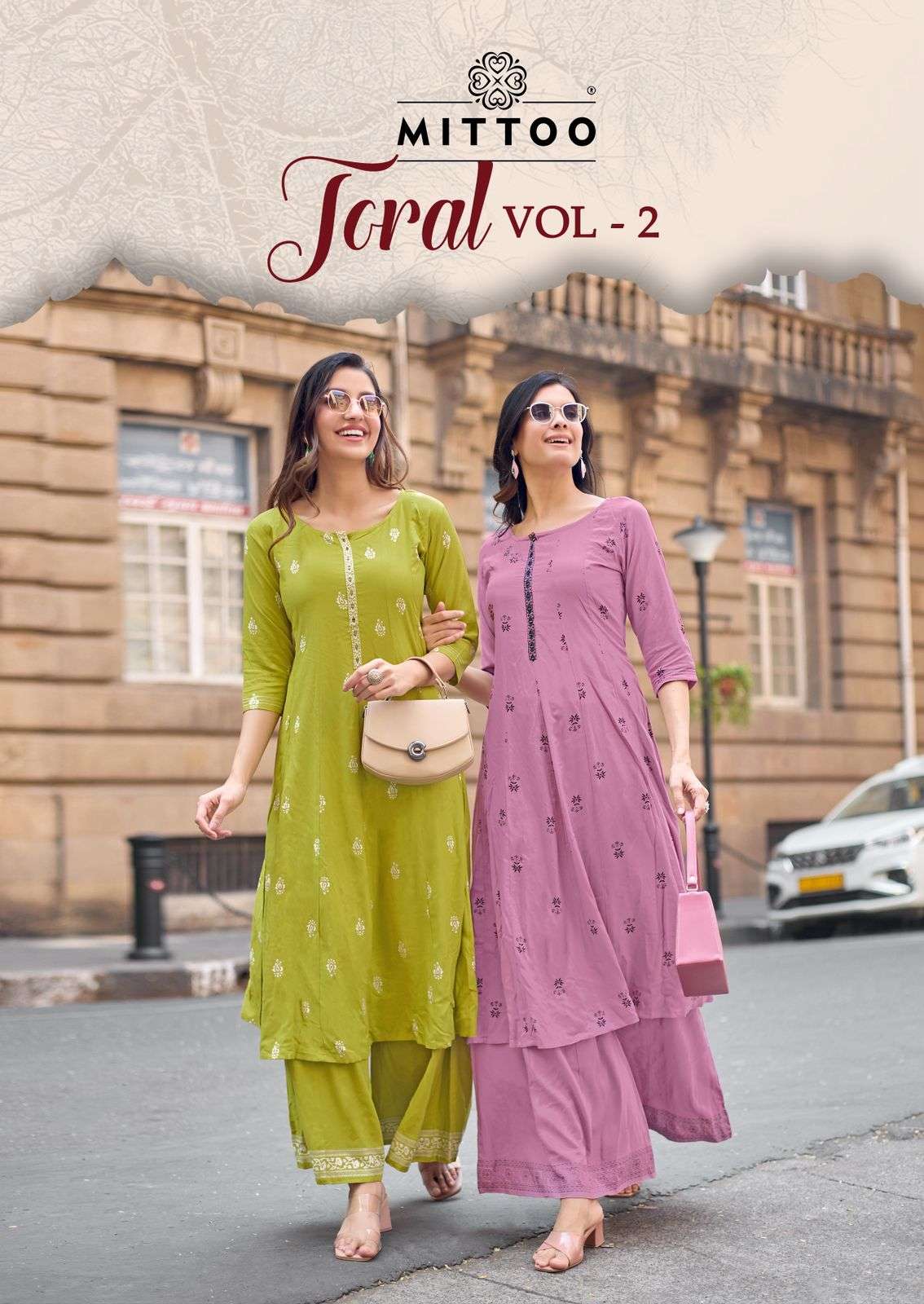MITTOO TORAL VOL-02 4006 TO 4010 SERIES RAYON PRINTED DRESSES-00014