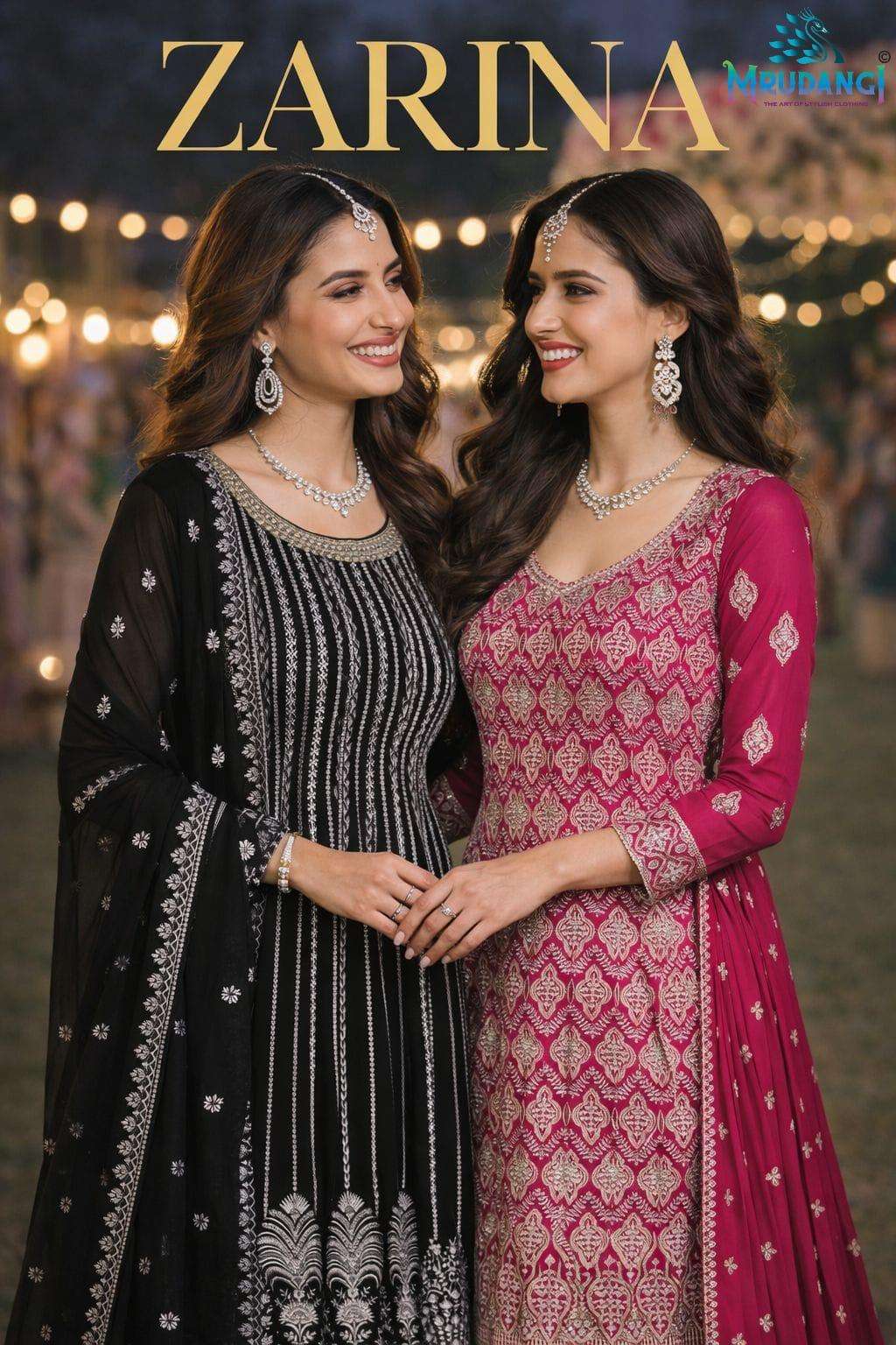 MRUDANGI ZARINA GEOREGTTE EMBROIDERY PAKISTANI SUITS-00095