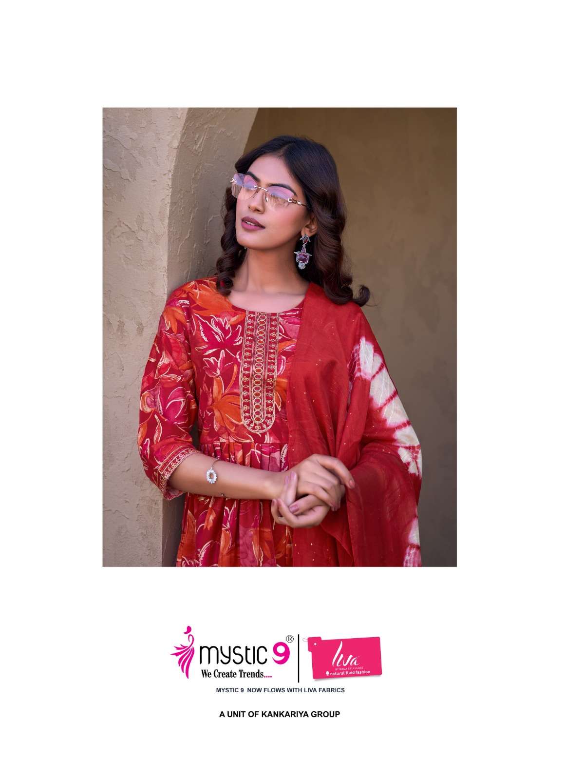 MYSTIC9 DISHA VOL-03 3001 TO 3008 SERIES FANCY EMBROIDERY DRESSES-00140