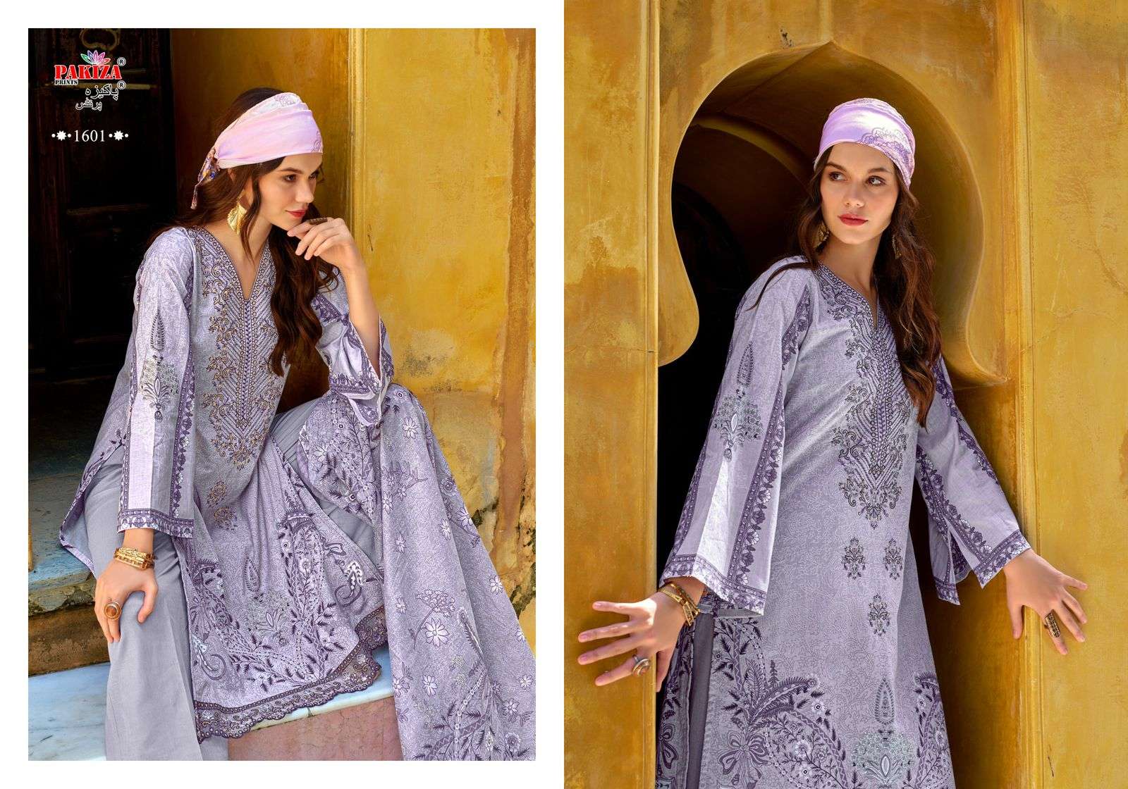 PAKIZA PRINTS NAKSH VOL-16 1601 TO 1610 SERIES COTTON PRINTED DRESSES-00201