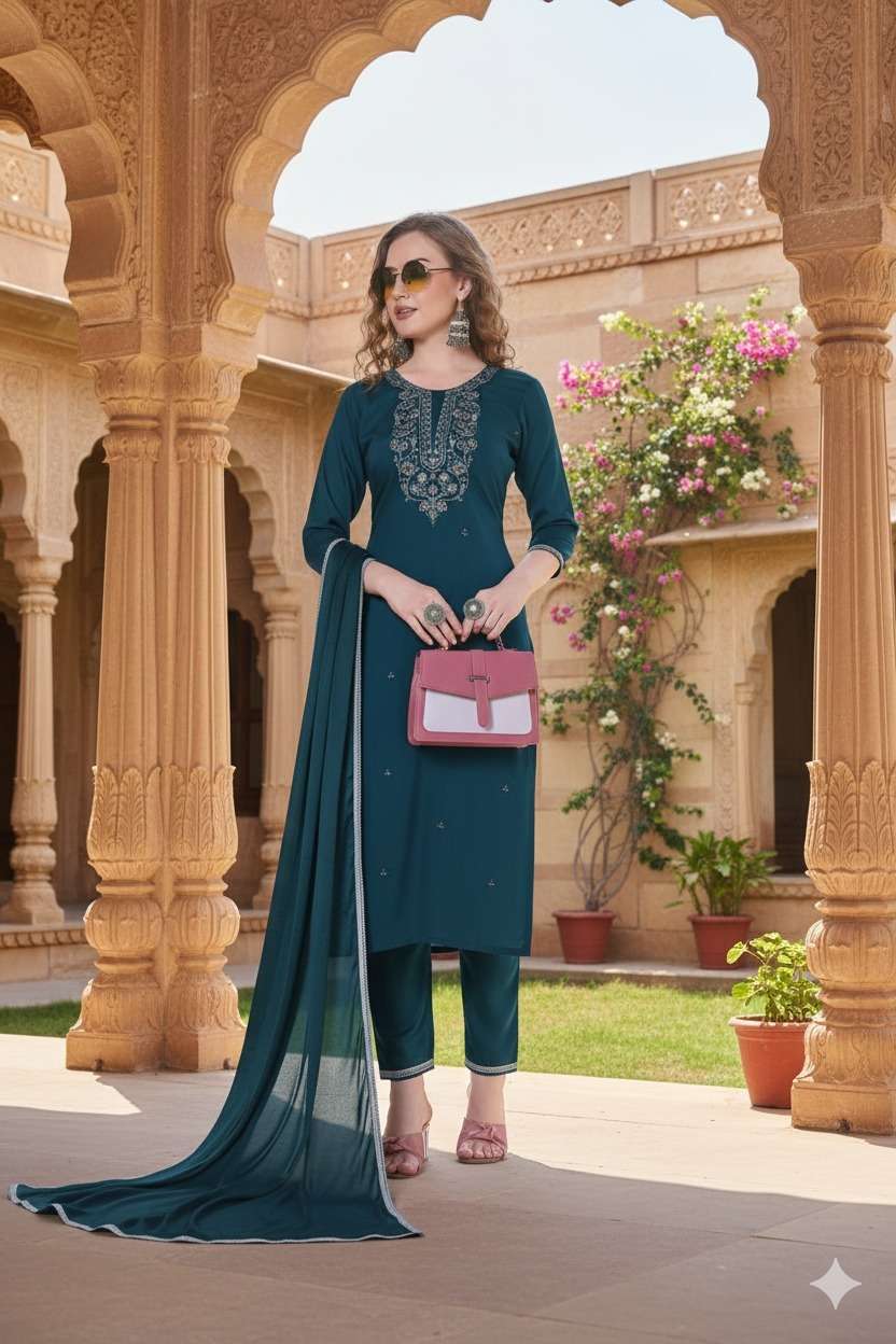 PARI HIT VOL-1 BY ASLIWHOLESALE SILK EMBROIDERY STITCHED DRESSES-00265