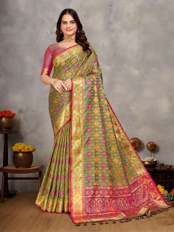 PATOLA - 01 BY ASLIWHOLESALE SILK PATOLA SAREES - 00125