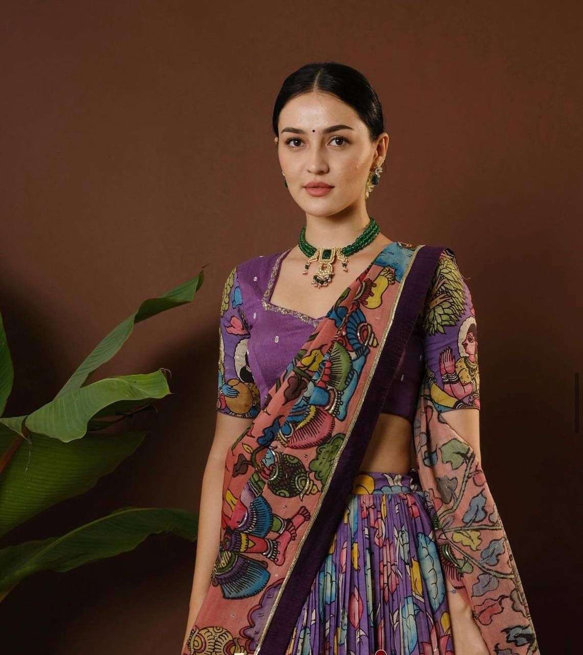 Pc-442 COLOUR BY ASLIWHOLESALE CREPE PRINTED PRINTED LEHENGAS-00045