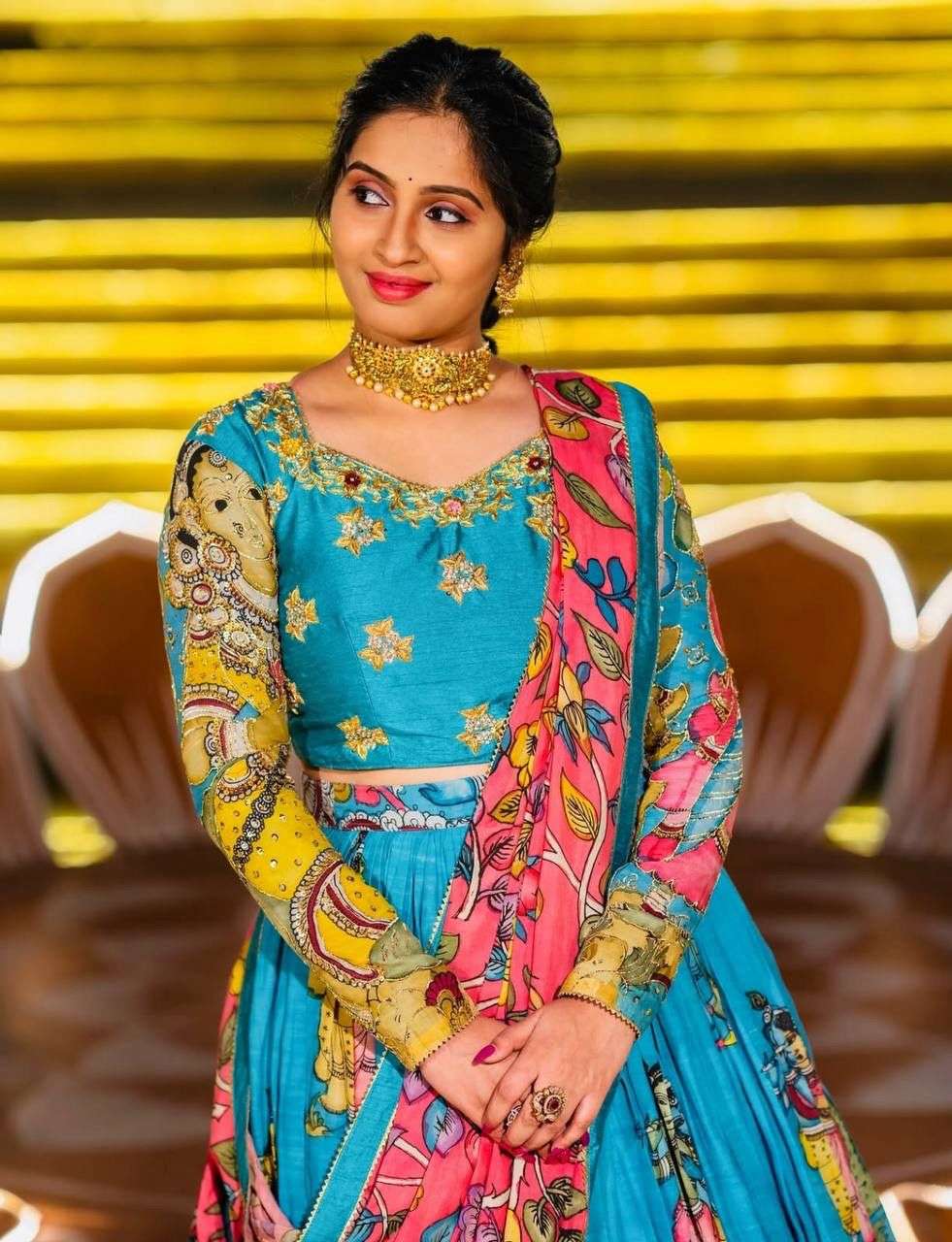 PC-550 BY ASLIWHOLESALE RAYON PRINTED LEHENGAS -00045