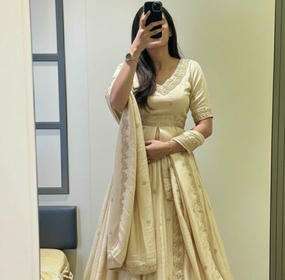  PC-552 BY ASLIWHOLESALE CHINON SILK EMBROIDERY LEHENGAS - 00045