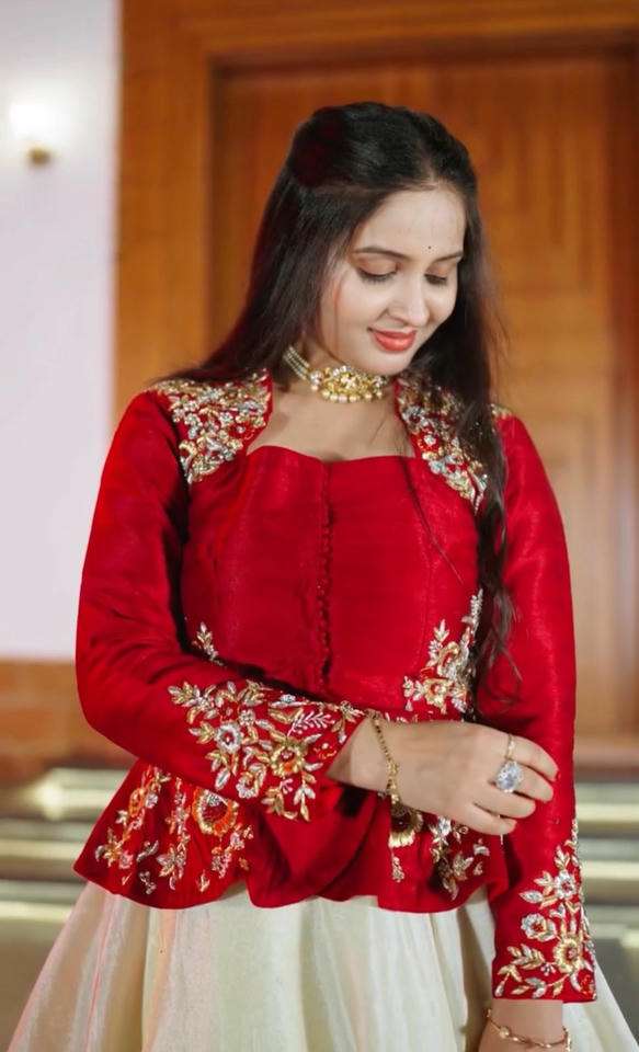 PC-558 COLOUR BY ASLIWHOLESALE CHINON EMBROIDERY LEHENGA-00045