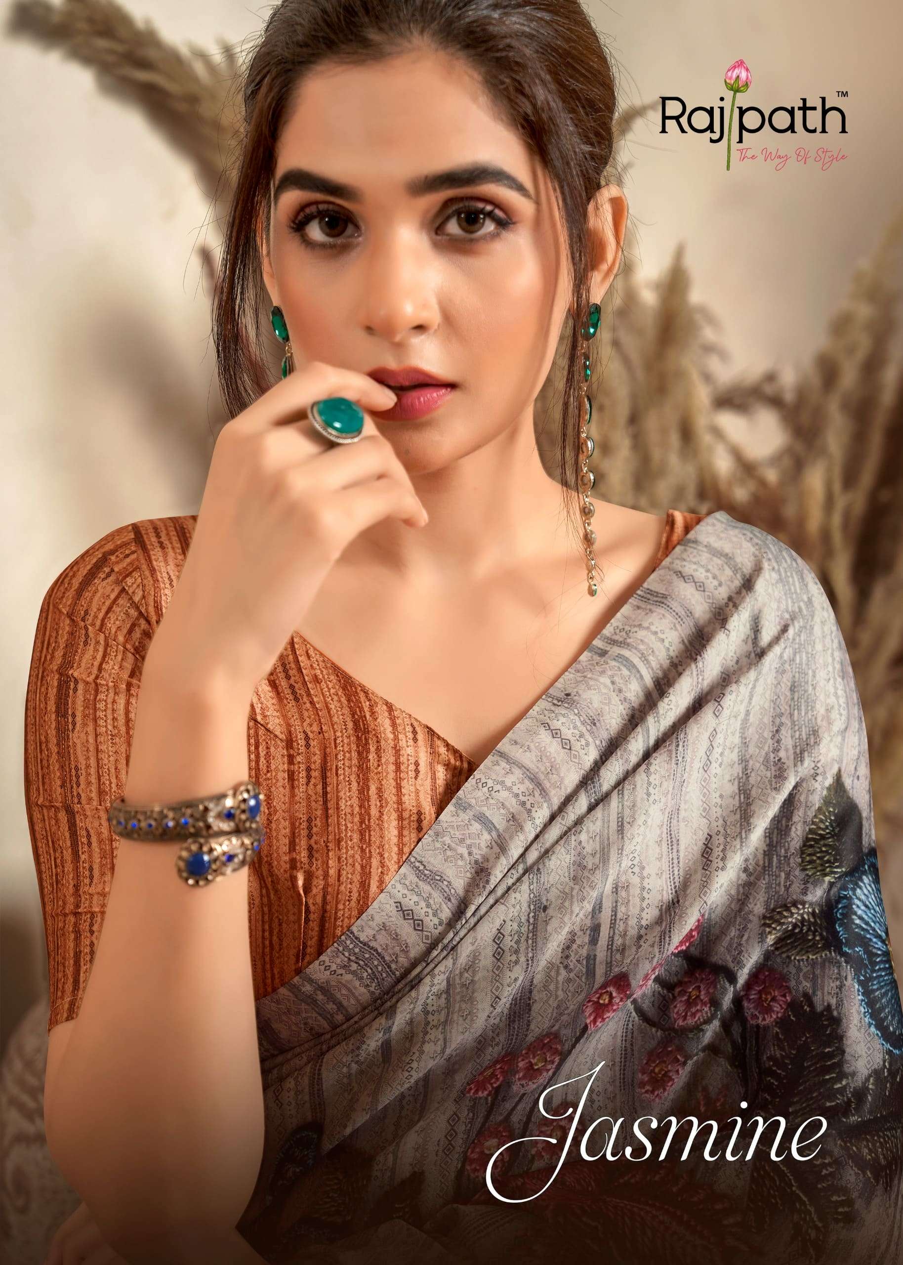 RAJPATH JASMINE 220001 TO 220006 SERIES CREPE SILK PRINTED SAREES-00004