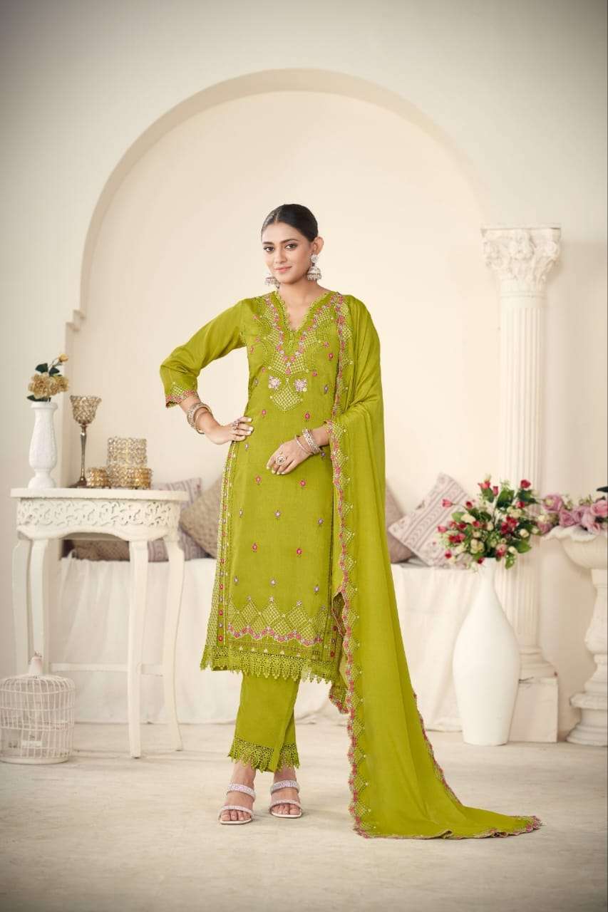 RIZVI VOL-1 BY ASLIWHOLESALE CHINON PAKISTANI SUITS-00318