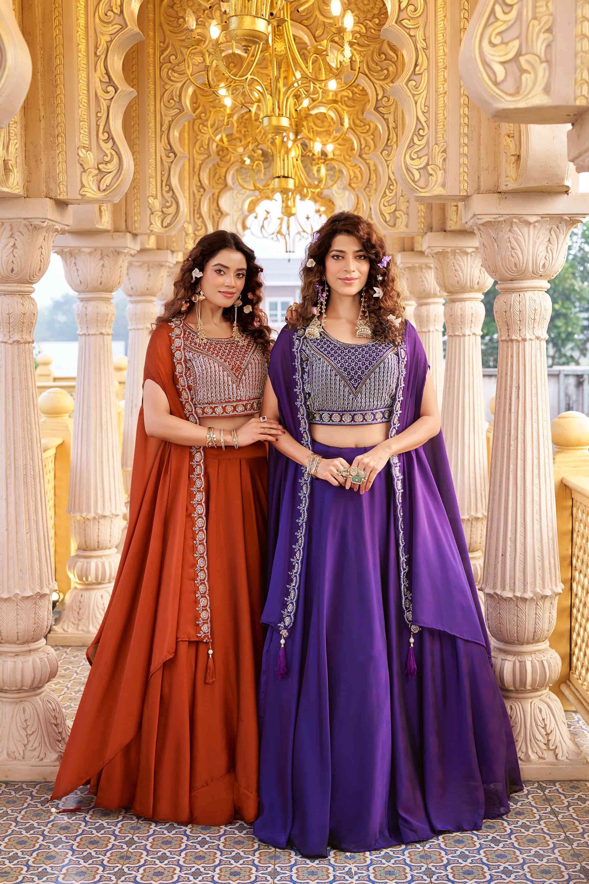 RM-155 BY ASLIWHOLESALE RANGOLI SILK EMBROIDERY LEHENGAS-00236