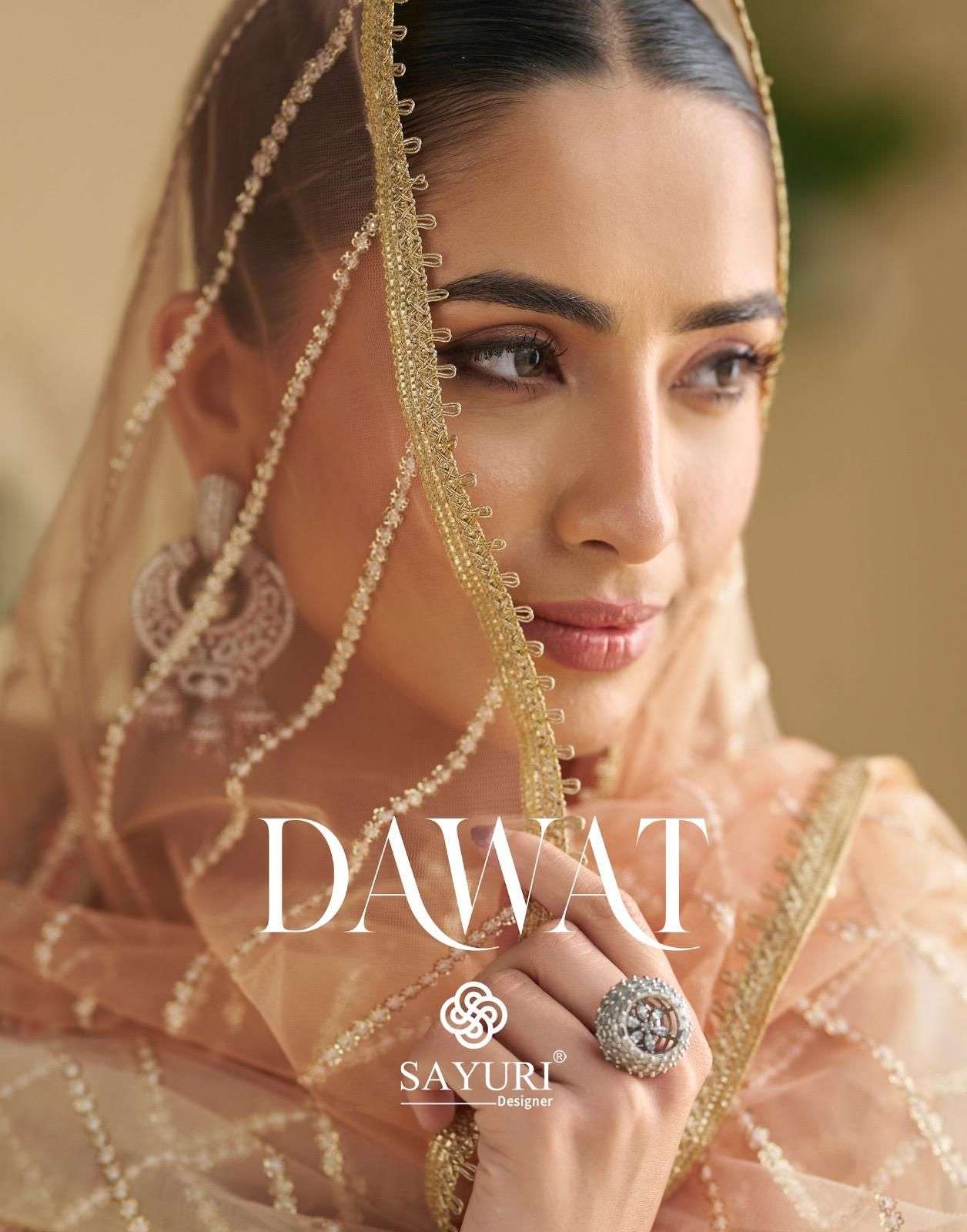 SAYURI DAWAT 5834 TO 5837 SERIES PURE GEORGETTE EMBRODIERY GOWNS-00150