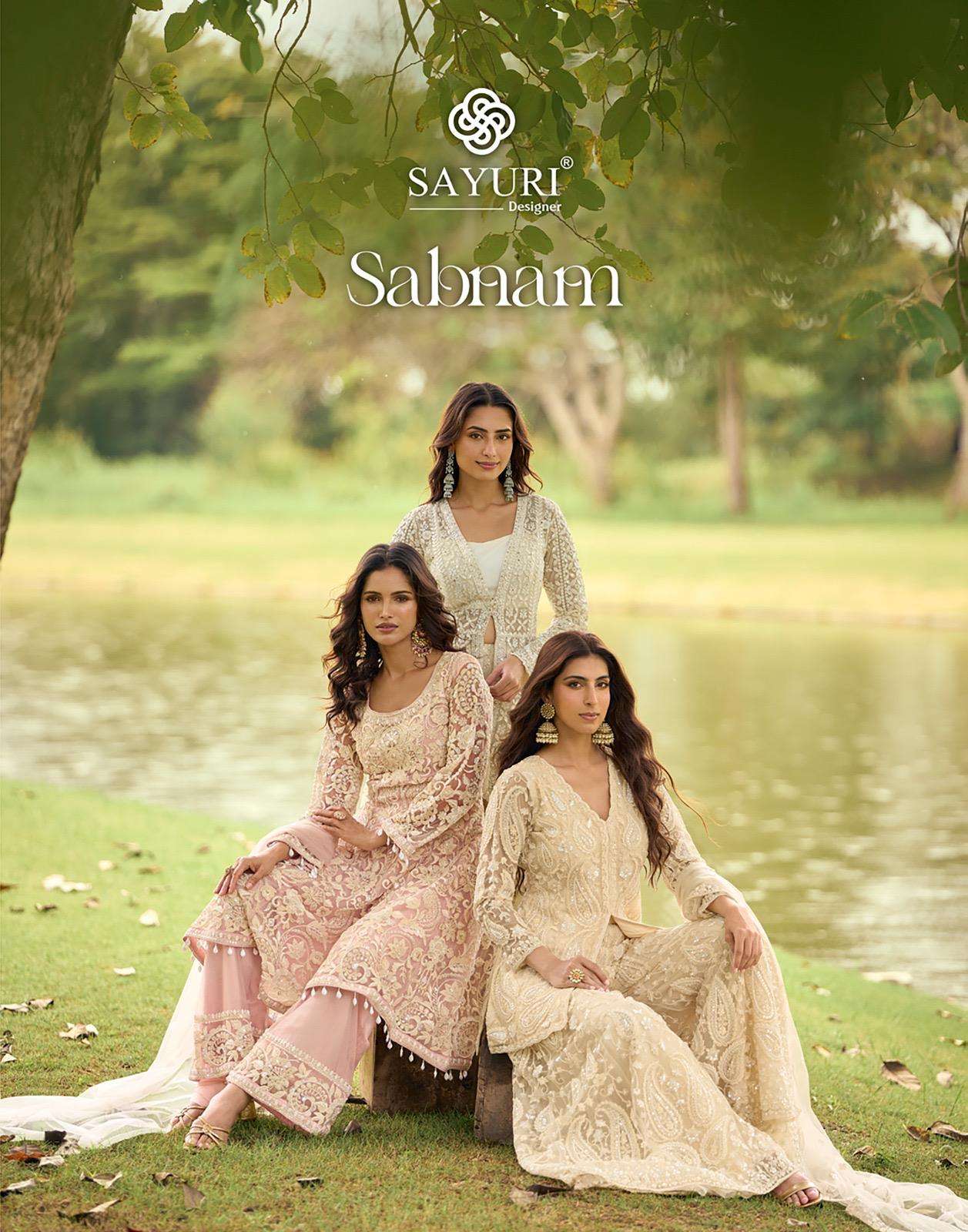 SAYURI SABNAM 10264 TO 10267 SERIES NET EMBROIDERY DRESSES-00028