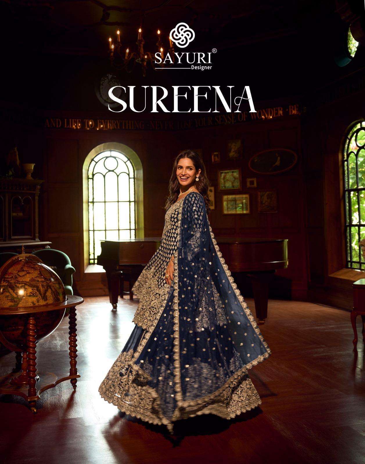 SAYURI SUREENA 10145 TO 10147 SERIES GEORGETTE EMBROIDERY PAKISATNI DRESSES-00028