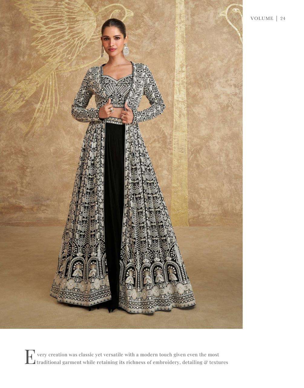 SAYURI ZOYA GEORGETTE EMBROIDERY LEHENGAS-00150