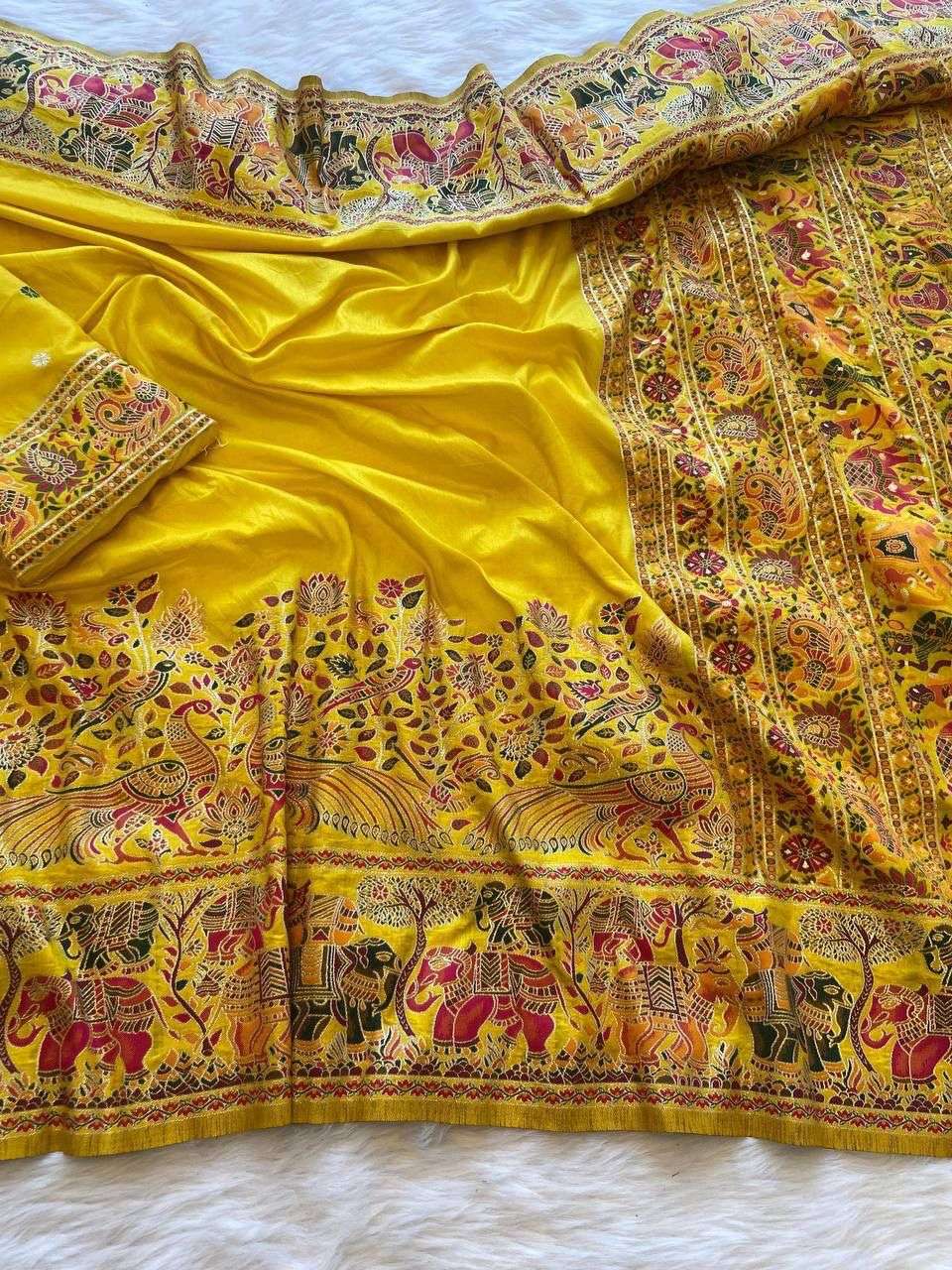 SF-792 BY ASLIWHOLESALE PASHMINA SILK SAREES - 00314