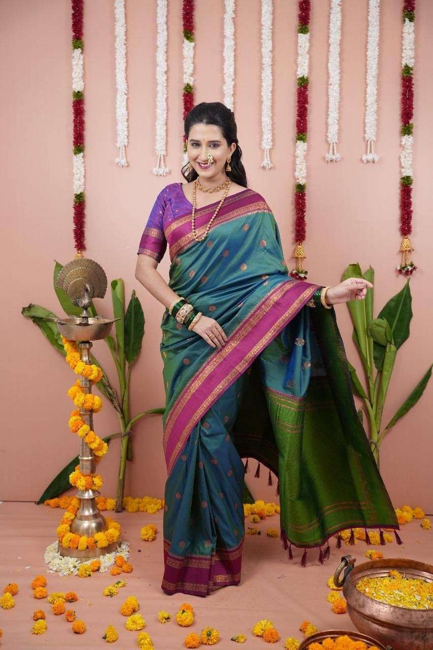 SF-890 BY ASLIWHOLESALE SILK PRINTED  SAREES-00314