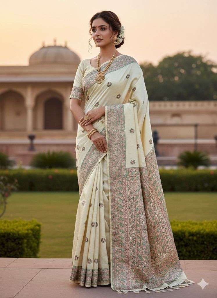 SF-928 BY ASLIWHOLESALE TUSSAR SILK SAREES-00314