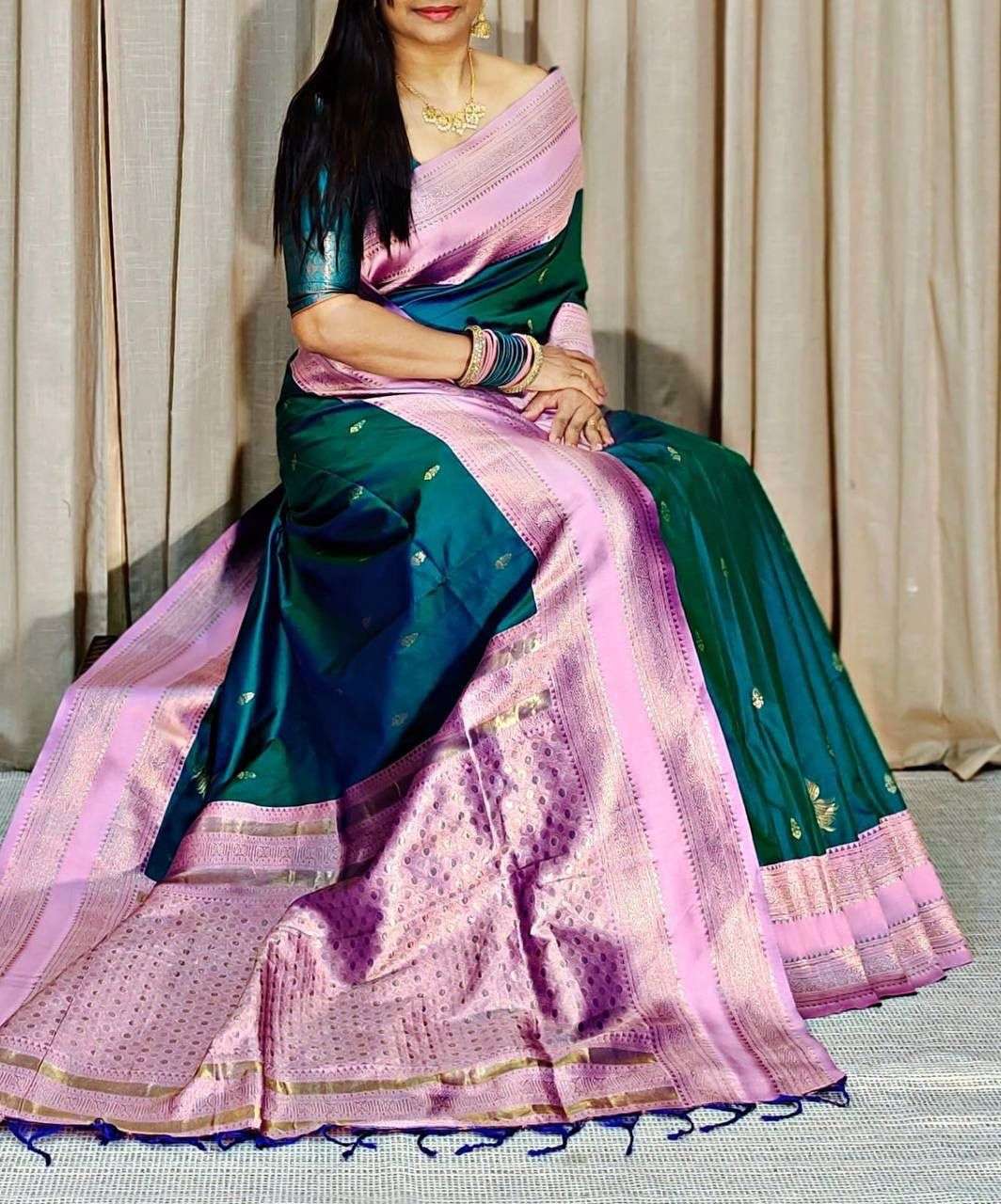 SF-946 BY ASLIWHOLESALE DESIGNER KANJIVARAM SILK ZARI SAREES-00314
