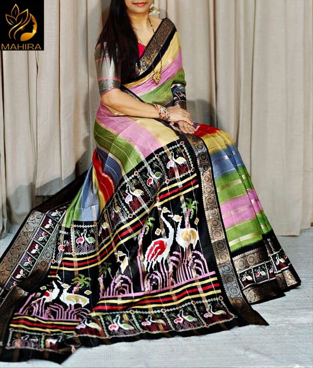 SF-984 BY ASLIWHOLESALE JACQUARD SILK PRINTED SAREES-00314