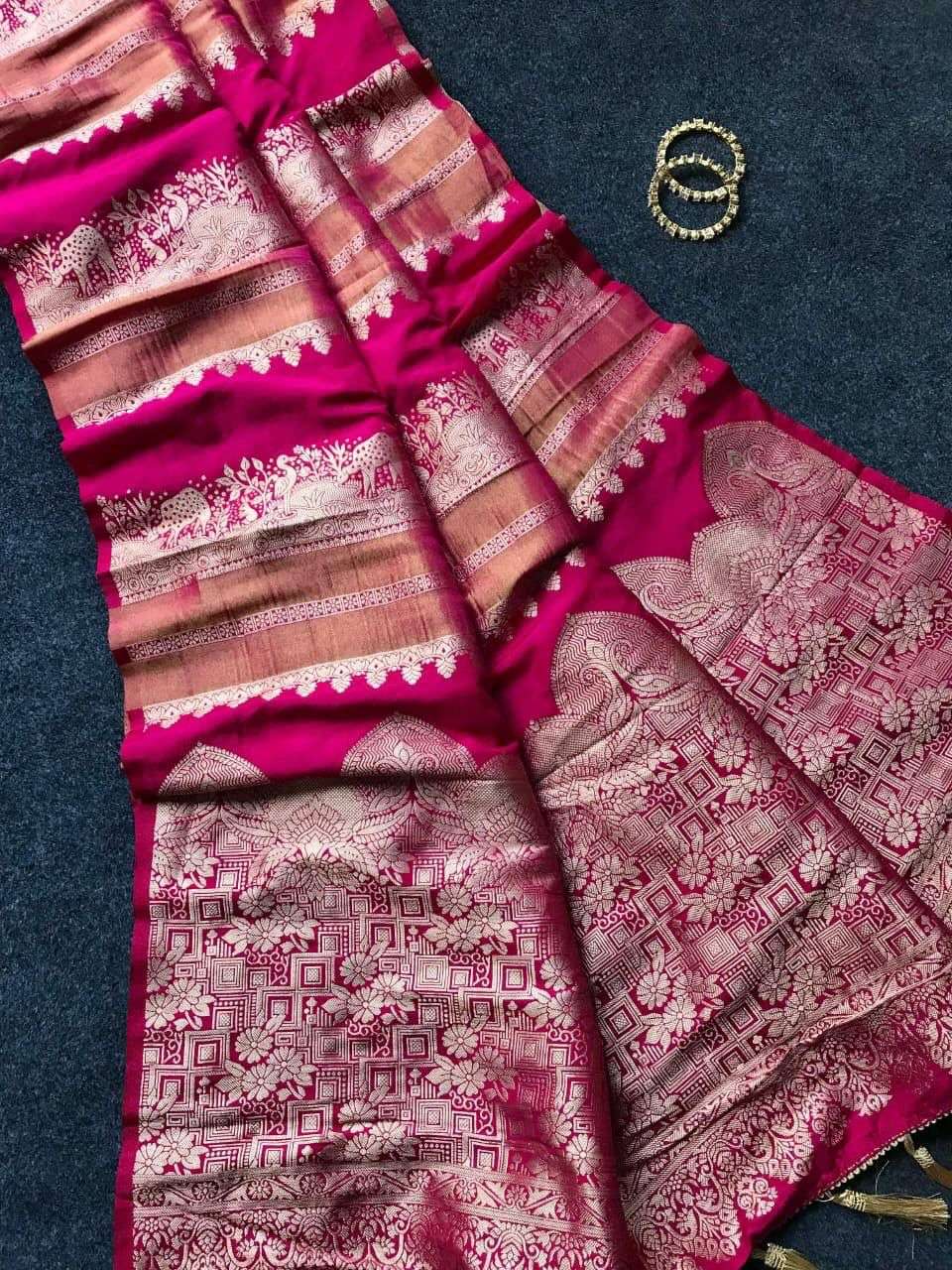 SF-990 BY ASLIWHOLESALE TISSUE PAITHANI SILK SAREES - 00314