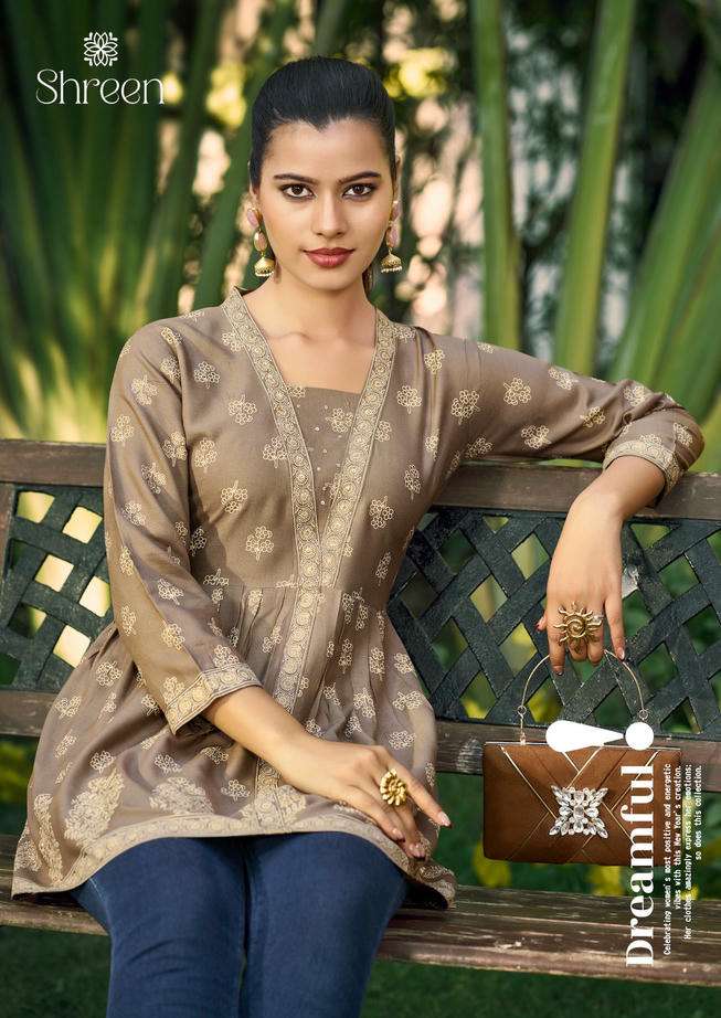 SHREEN WESTERN 4 YOU RAYON PRINTED TUNICS-00014
