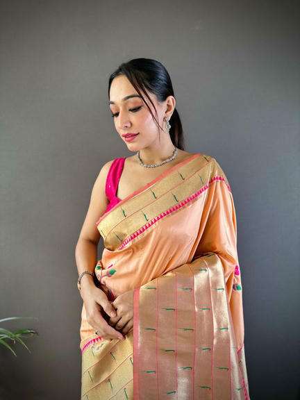 SIX - LANE BY ASLIWHOLESALE DESIGNER SOFT BANARASI SILK SAREES-00230