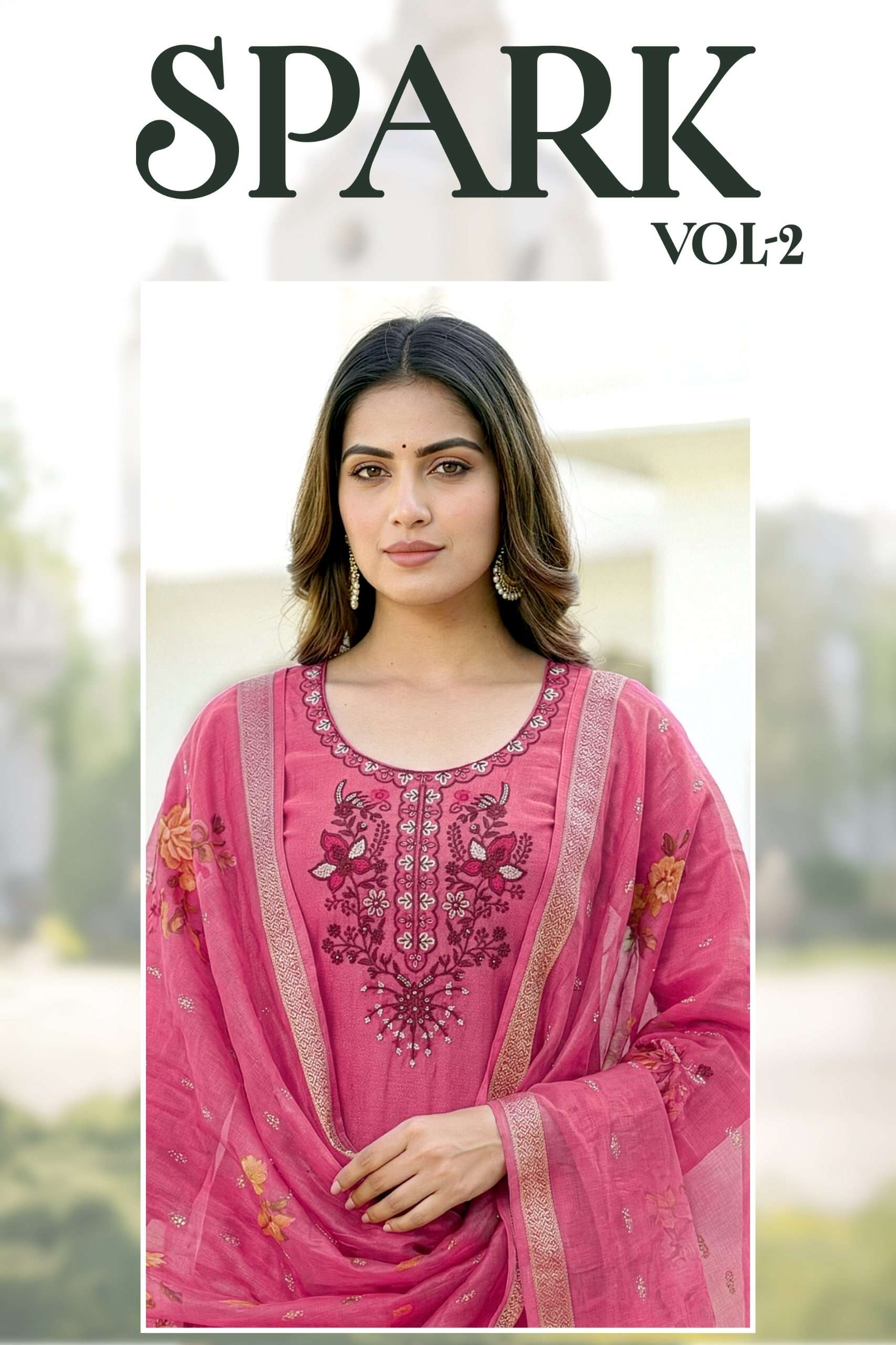 SPARK VOL-2 BY ASLIWHOLESALE GADHWAL STITCHED EMBROIDERY DRESSES-00320