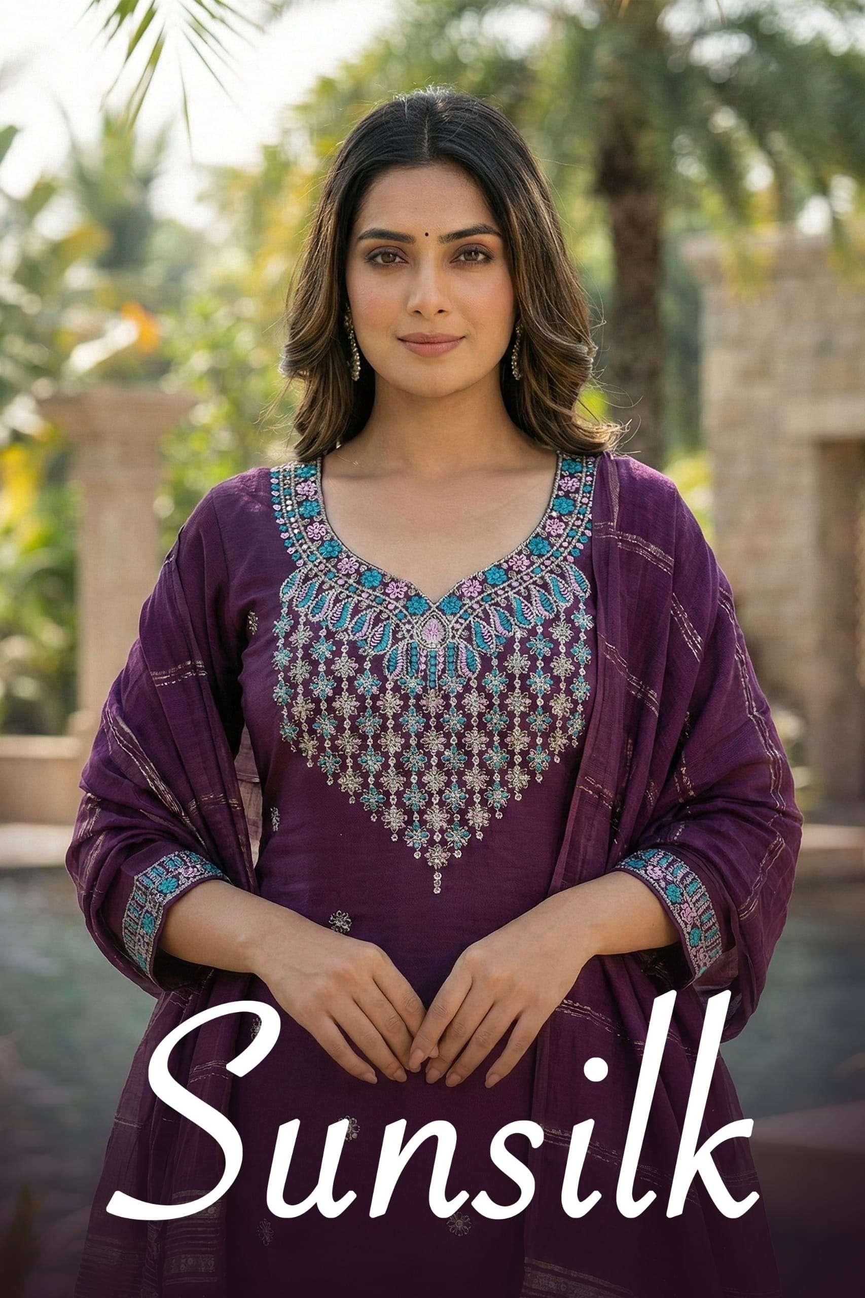 SUNSILK BY ASLIWHOLESALE ROMAN EMBROIDERY DRESSES-00320