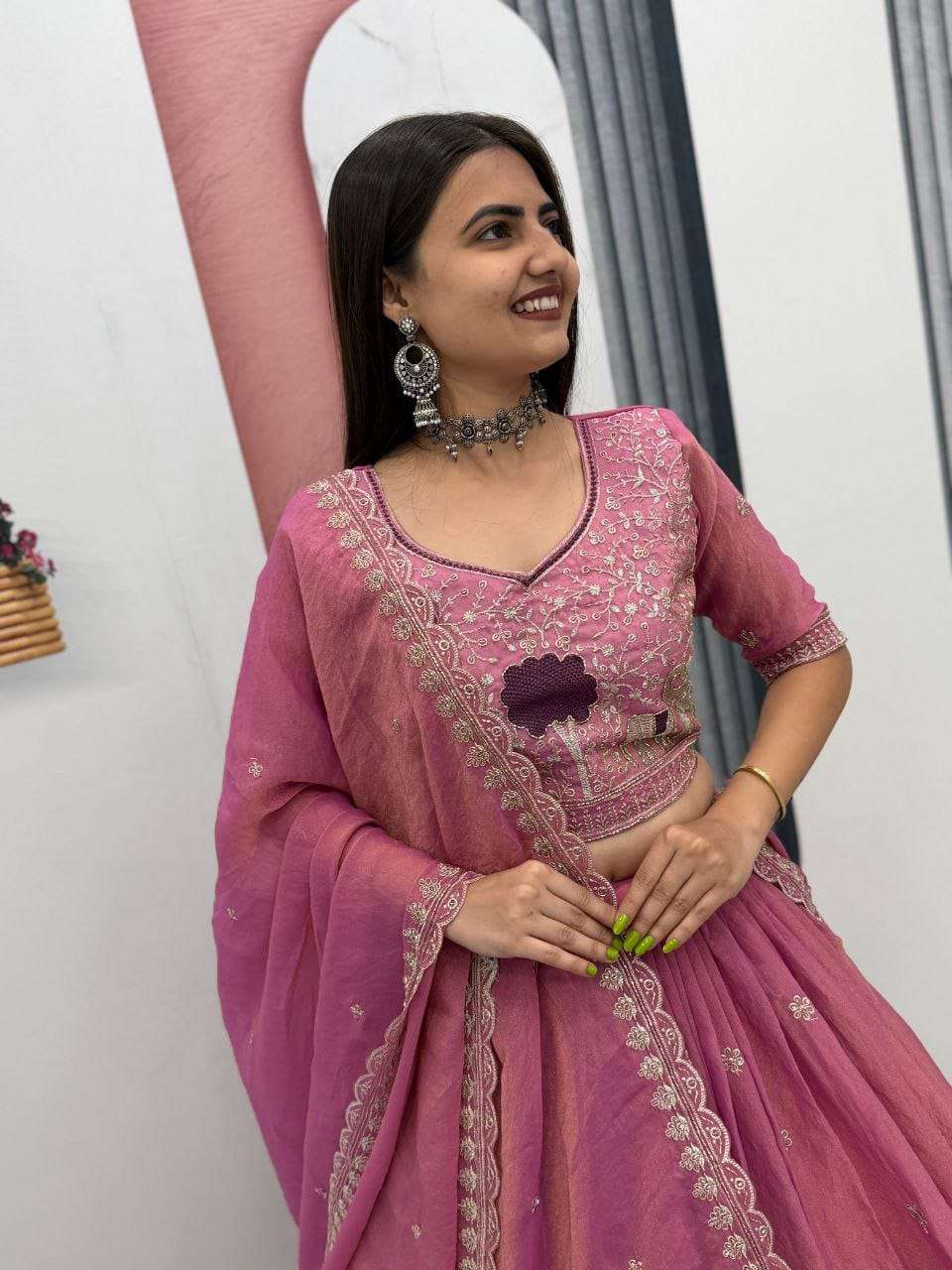 TAPI-297 COLOUR BY ASLIWHOLESALE FANCY EMBROIDERY LEHENGAS-00185