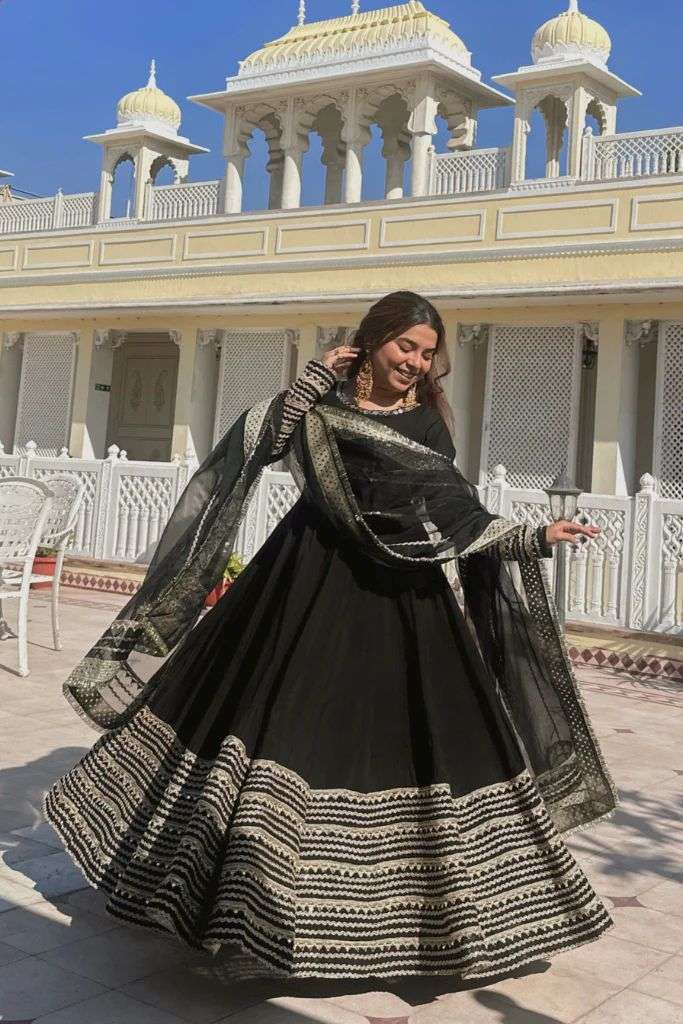 TD-6104 BY ASLIWHOLESALE RAYON EMBROIDERY ANARKALI-00235