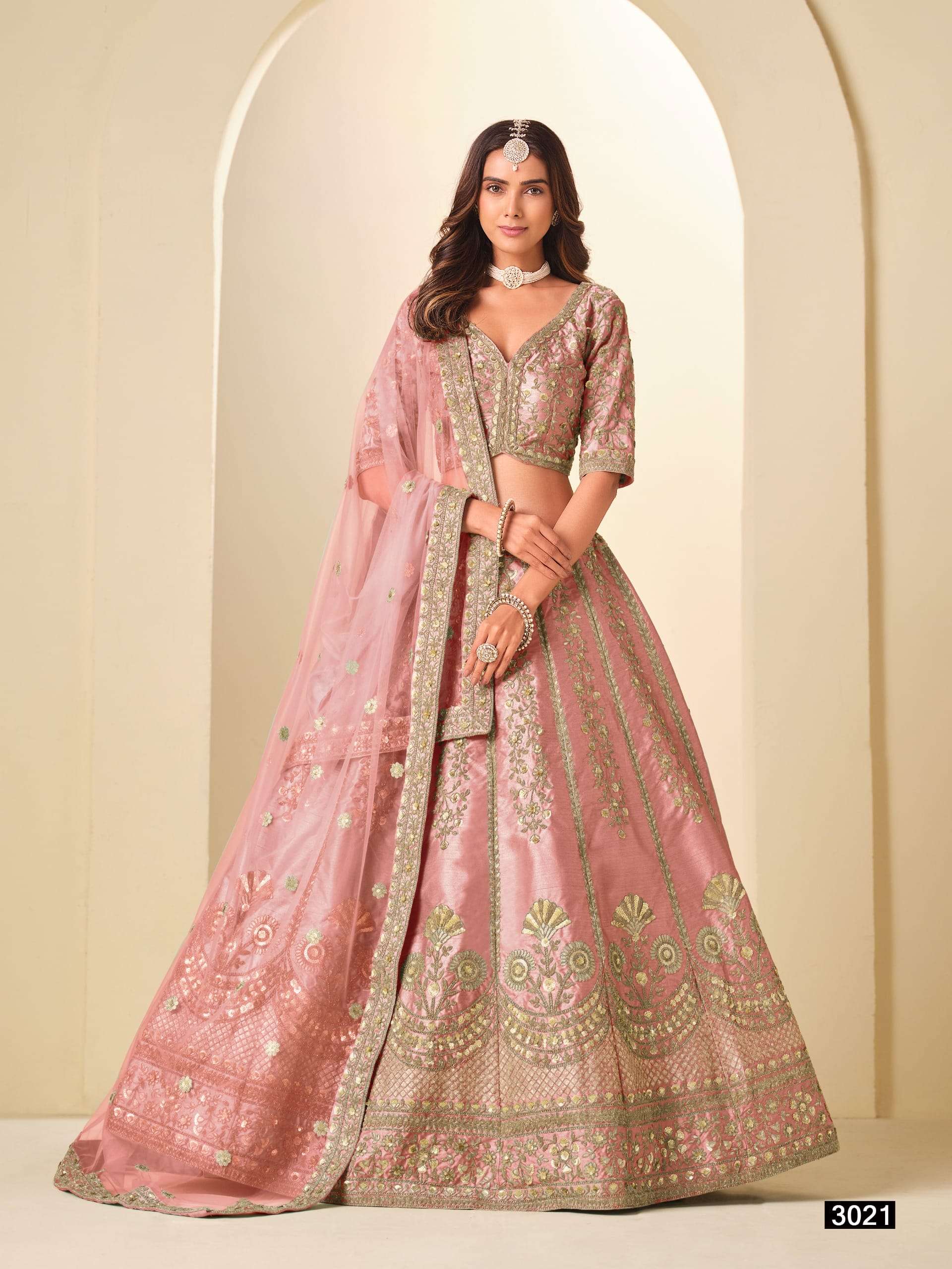 TWISHA MEHVISH VOL-32 3021 TO 3024 SERIES SILK LEHENGAS-00274