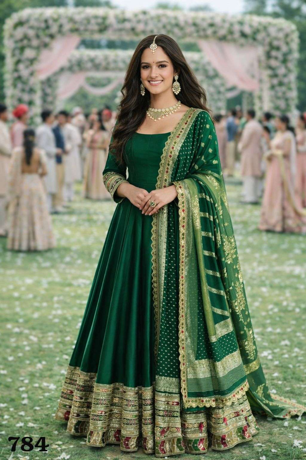 VEDANSHI BY ASLIWHOLESALE VICHITRA EMBROIDERY ANARKALI SUITS-00265
