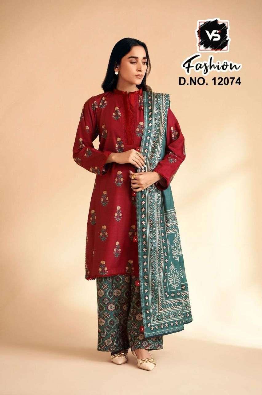 VS.FASHION 12074 RAYON PRINTED PAKISTANI DRESSES - 00312