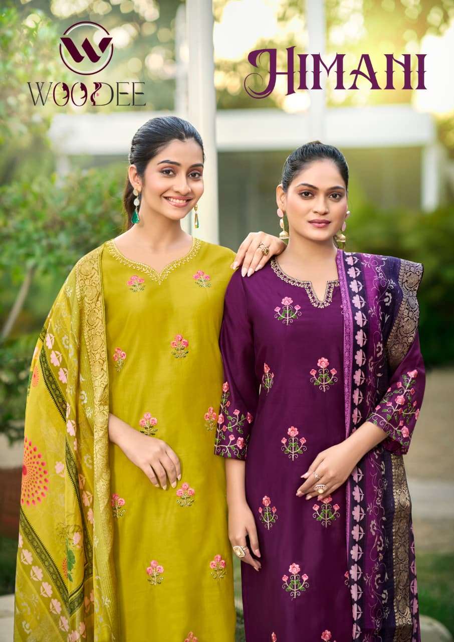 WOOGLEE HIMANI 1001 TO 1006 SERIES VISCOSE HANDWORK DRESSES-00014